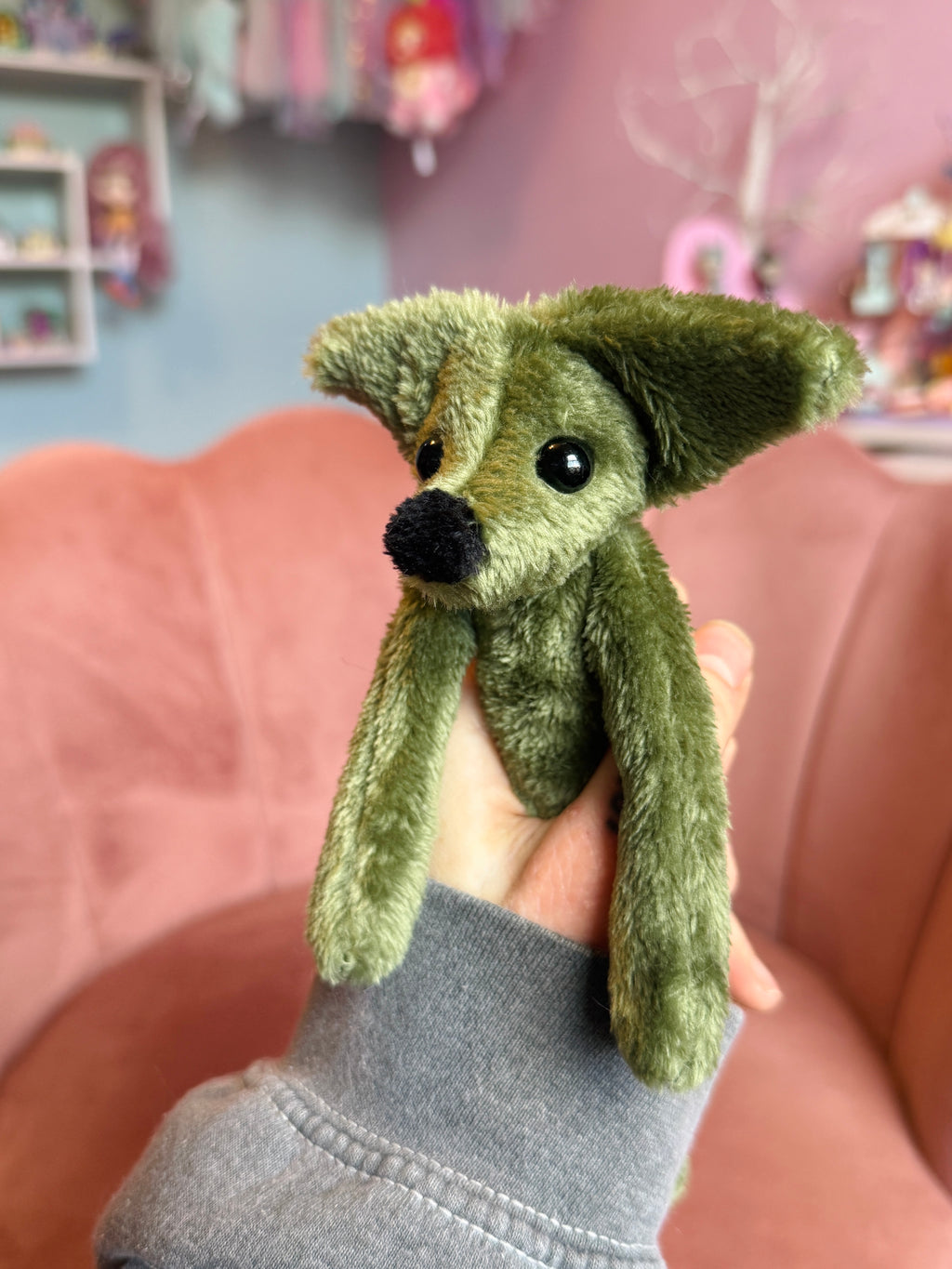 TINY HUNTER FOX - Handmade Luxury Weighted Fox Doll