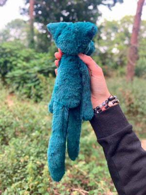 FOREST FOX (A) - Handmade Luxury Weighted Plush Fluffy Fox Doll