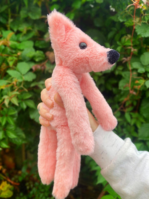 HOPEFUL HEART FOX - Handmade Luxury Weighted Plush Fluffy Fox Doll