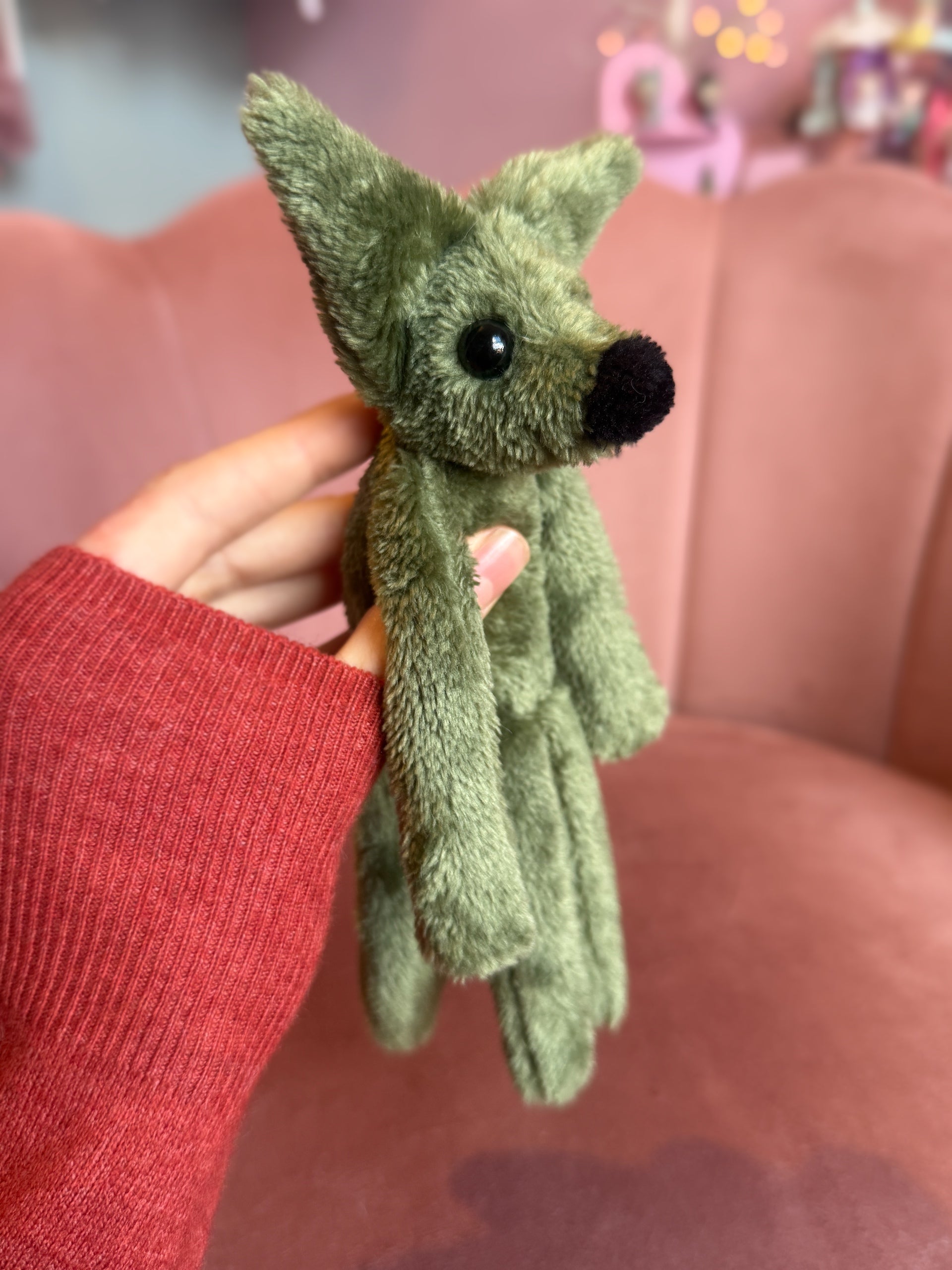 TINY HUNTER FOX - Handmade Luxury Weighted Fox Doll