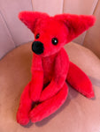 CRIMSON FOX - Handmade Luxury Weighted Fox Doll