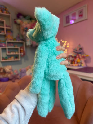 MINT FOX - Handmade Luxury Weighted Fox Doll
