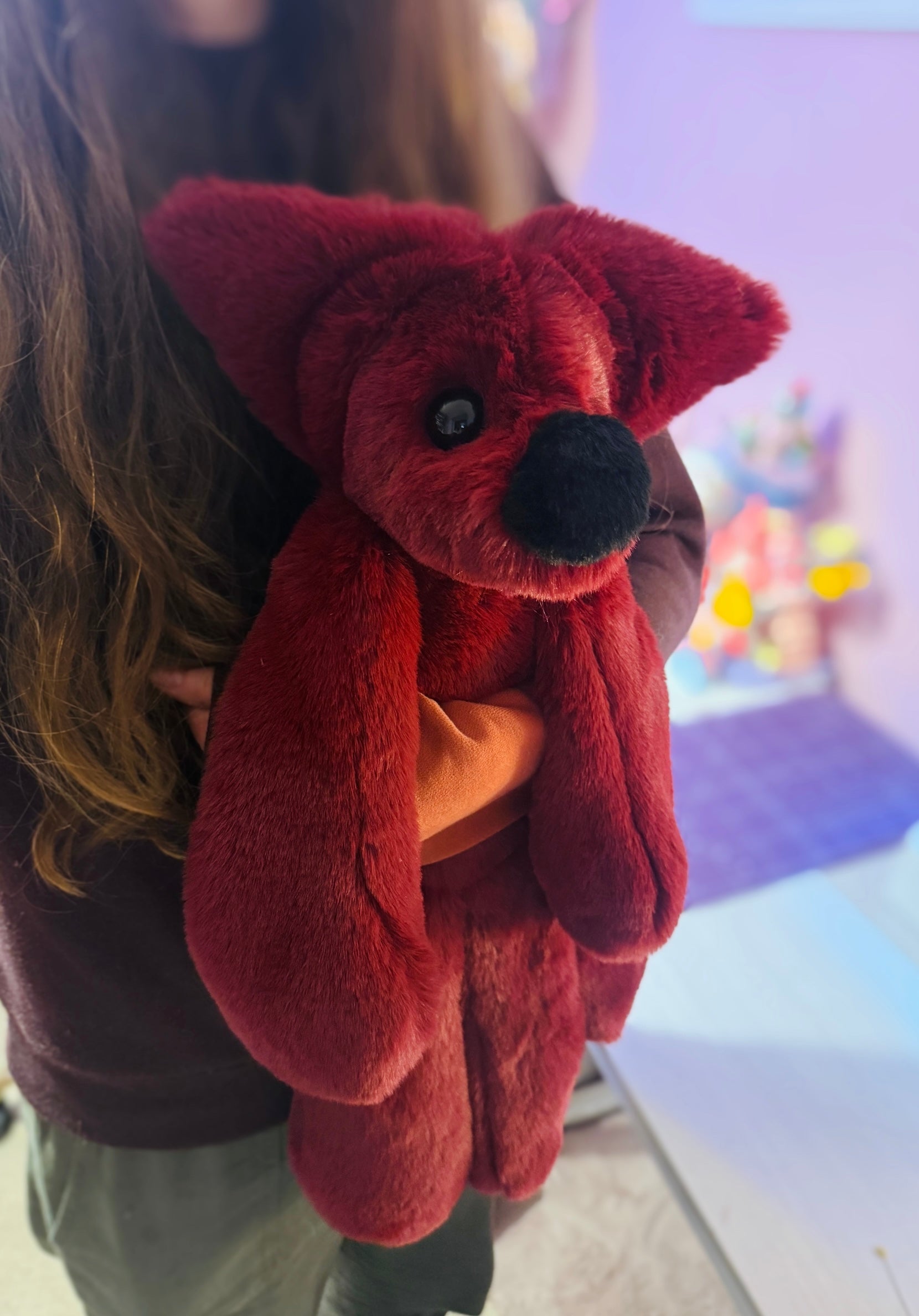 XL BERRY FOX - Handmade Luxury Weighted Fox Doll