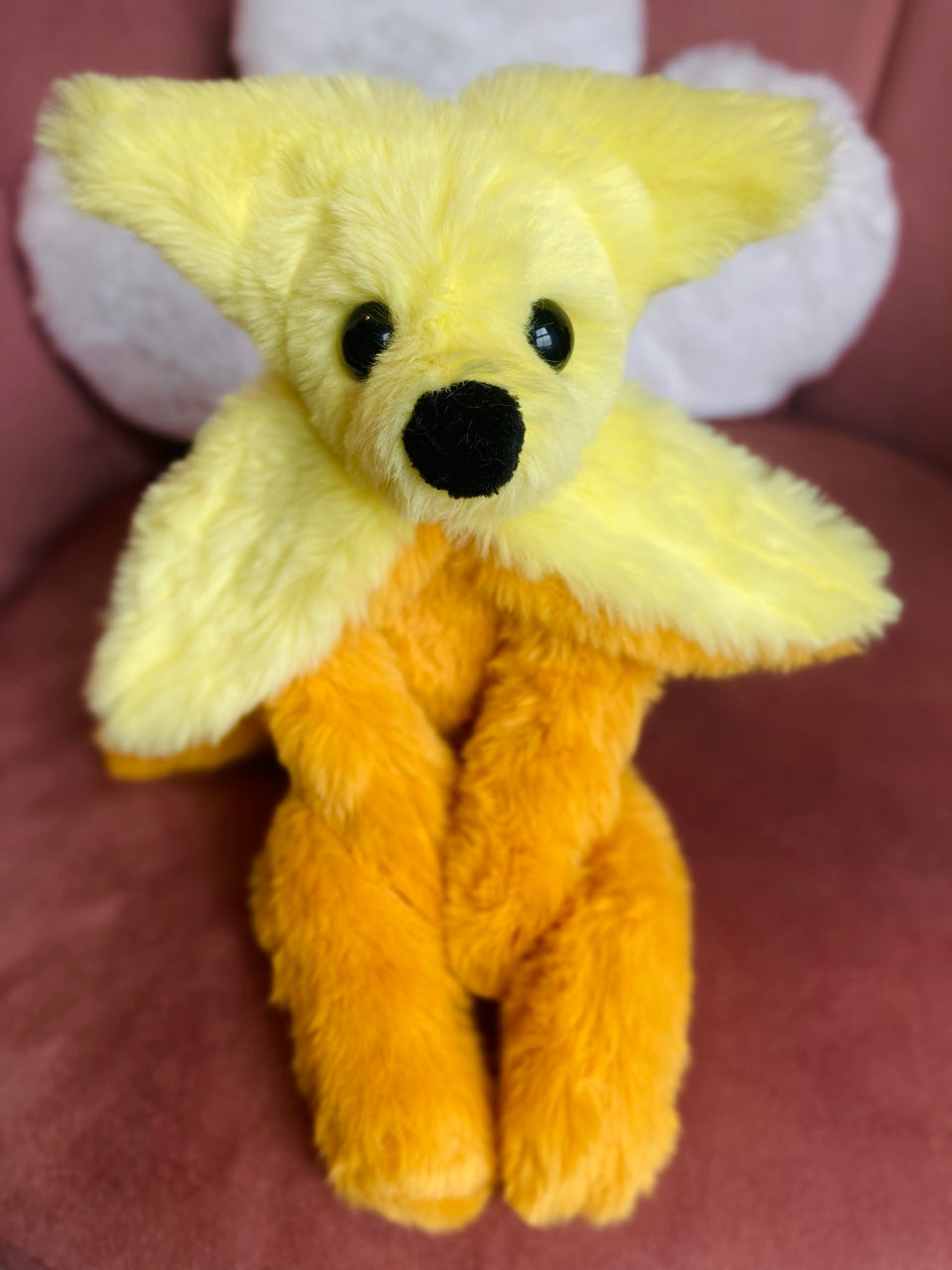 BANANA FOX (A) - Handmade Luxury Weighted Fox Doll