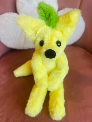 LEMON FOX - Handmade Luxury Weighted Fox Doll