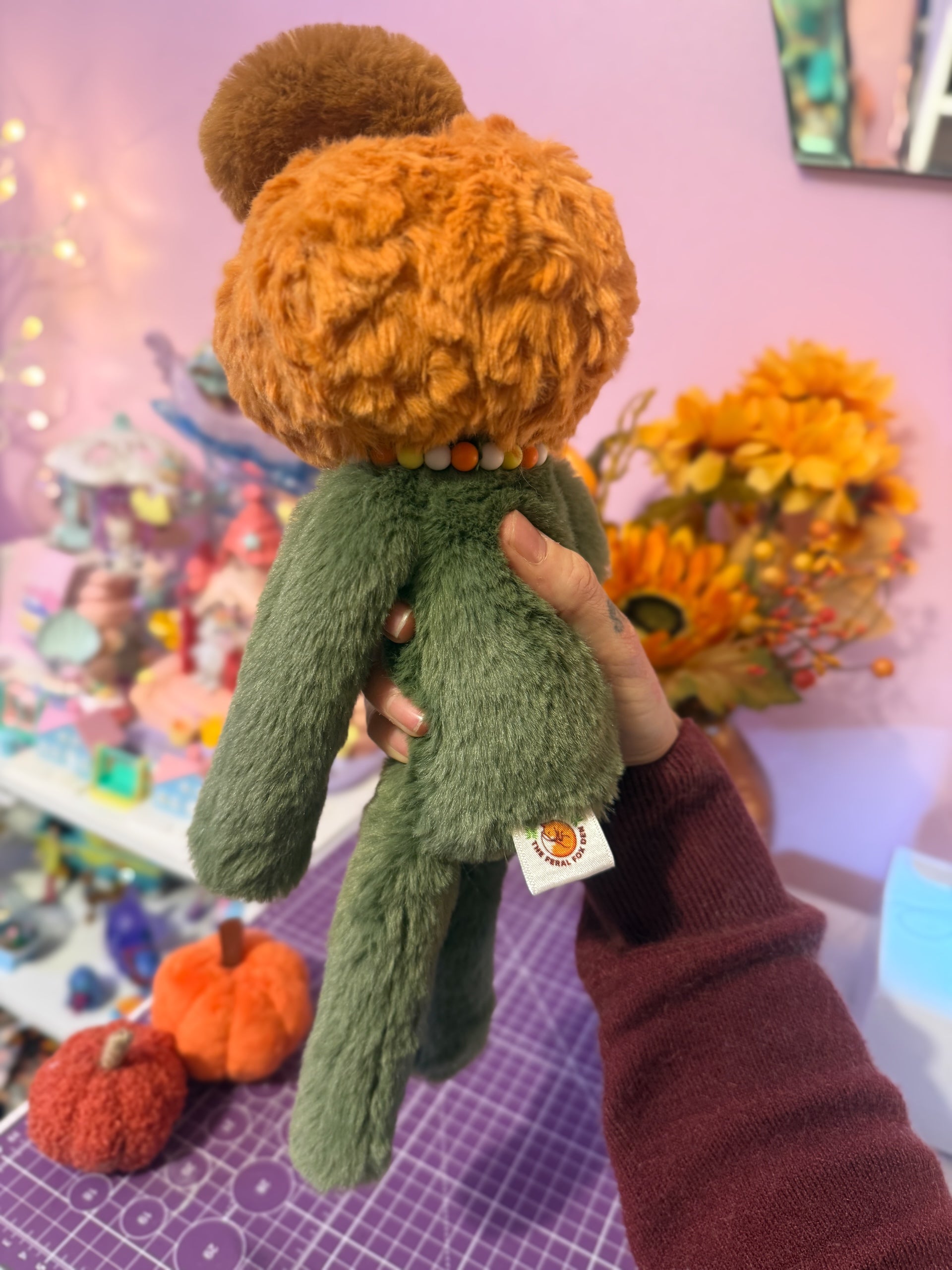 PUMPKIN PICKER FULL SIZE DOLL - Handmade Luxury Weighted Doll