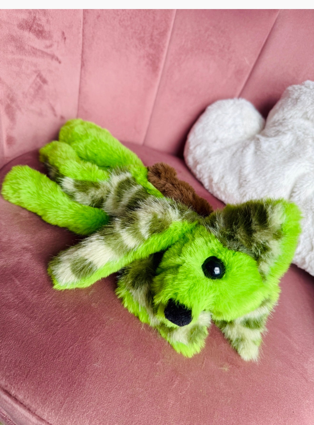 MUTANT TURTLE FOX - Handmade Luxury Weighted Plush Fluffy Fox Doll