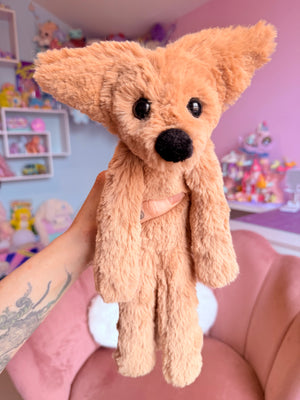 FUDGE FOX (A) - Handmade Luxury Weighted Fox Doll