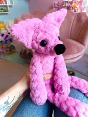 SWEETHEART FOX - Handmade Luxury Weighted Fox Doll