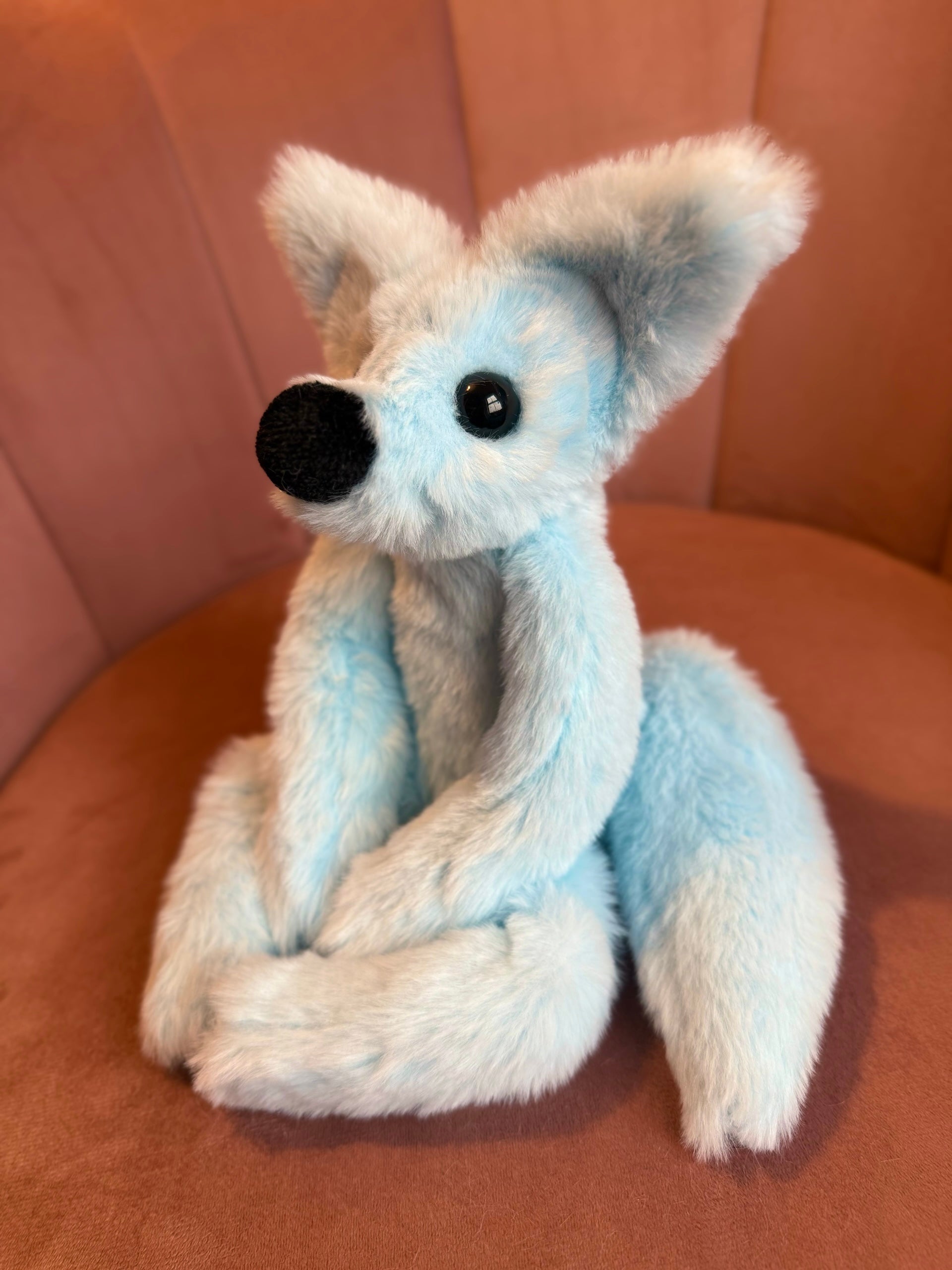 BABY BLUE FOX - Handmade Luxury Weighted Fox Doll