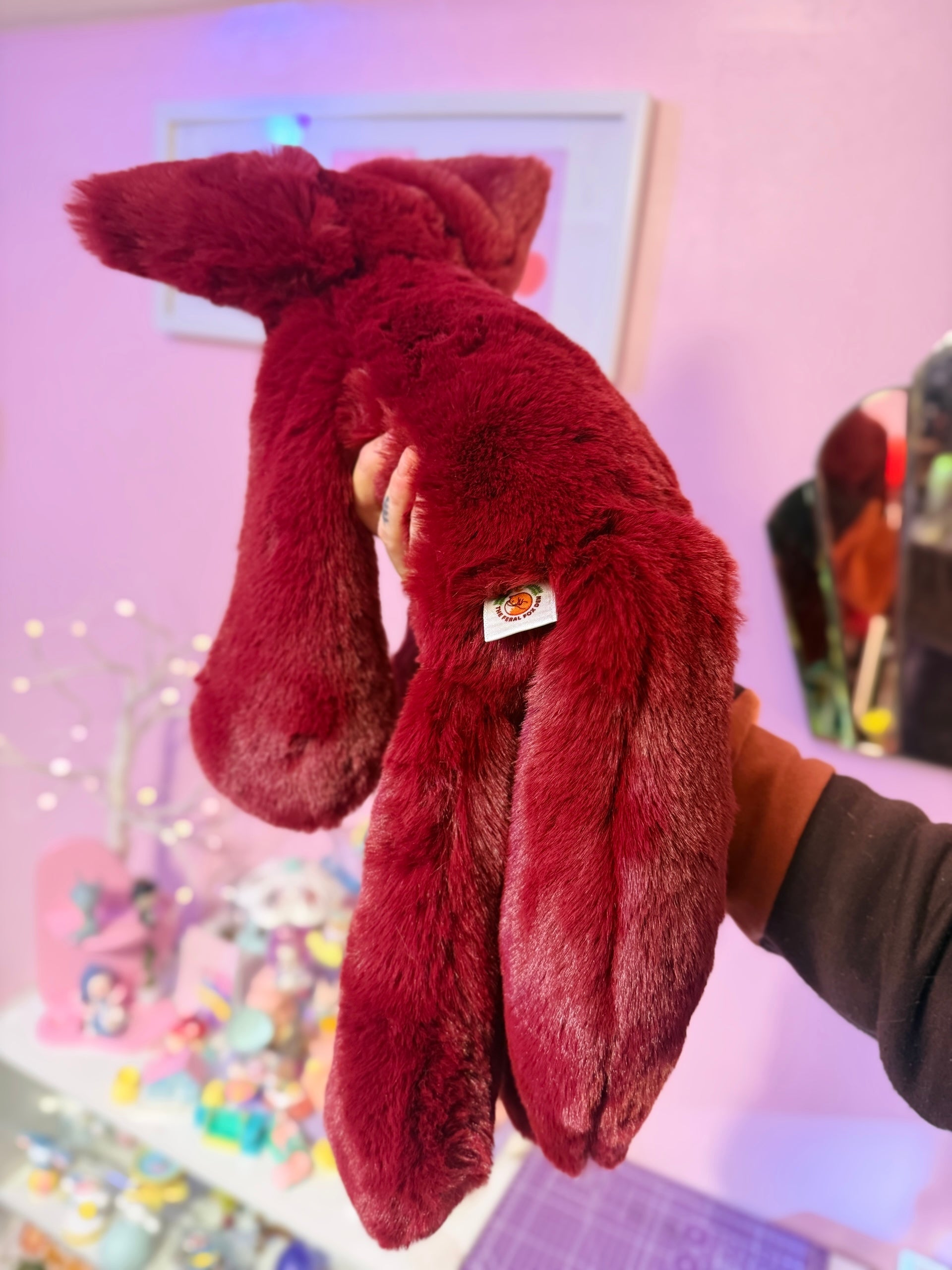 XL BERRY FOX - Handmade Luxury Weighted Fox Doll