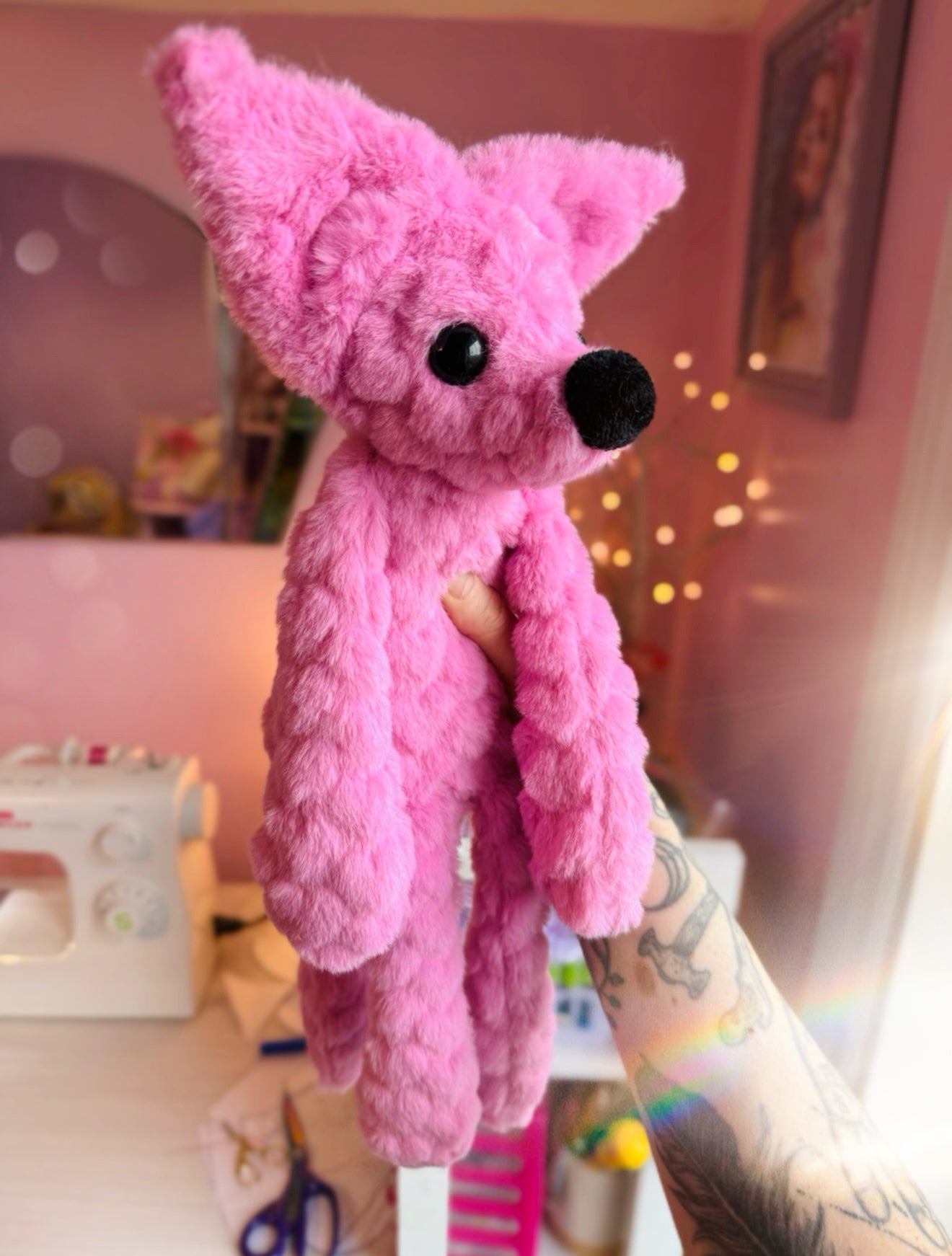 SWEETHEART FOX - Handmade Luxury Weighted Fox Doll
