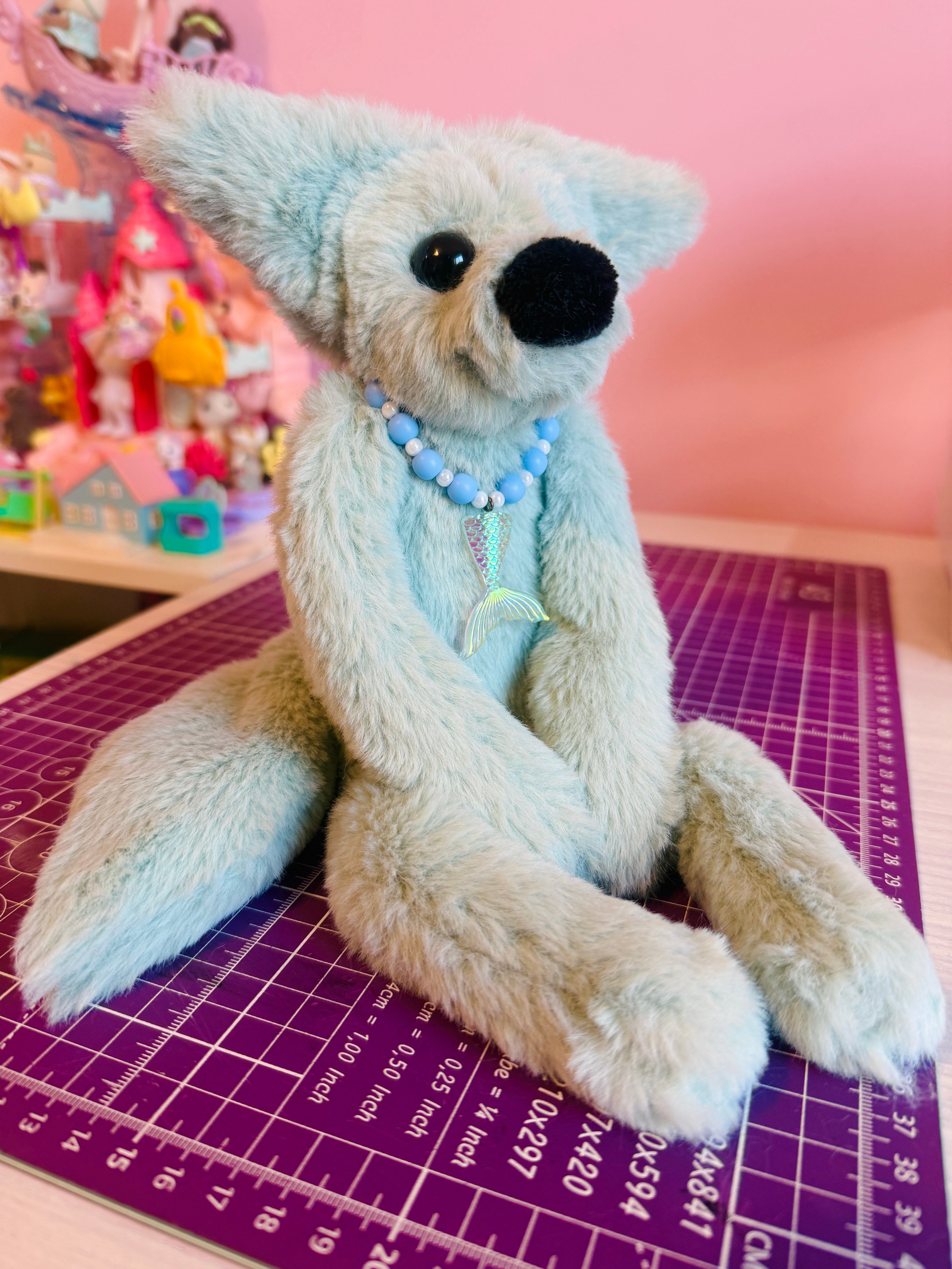SEASPRAY FOX - Handmade Luxury Weighted Fox Doll