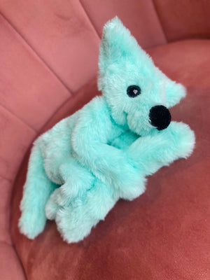MINT SORBET FOX - Handmade Luxury Weighted Plush Fluffy Fox Doll