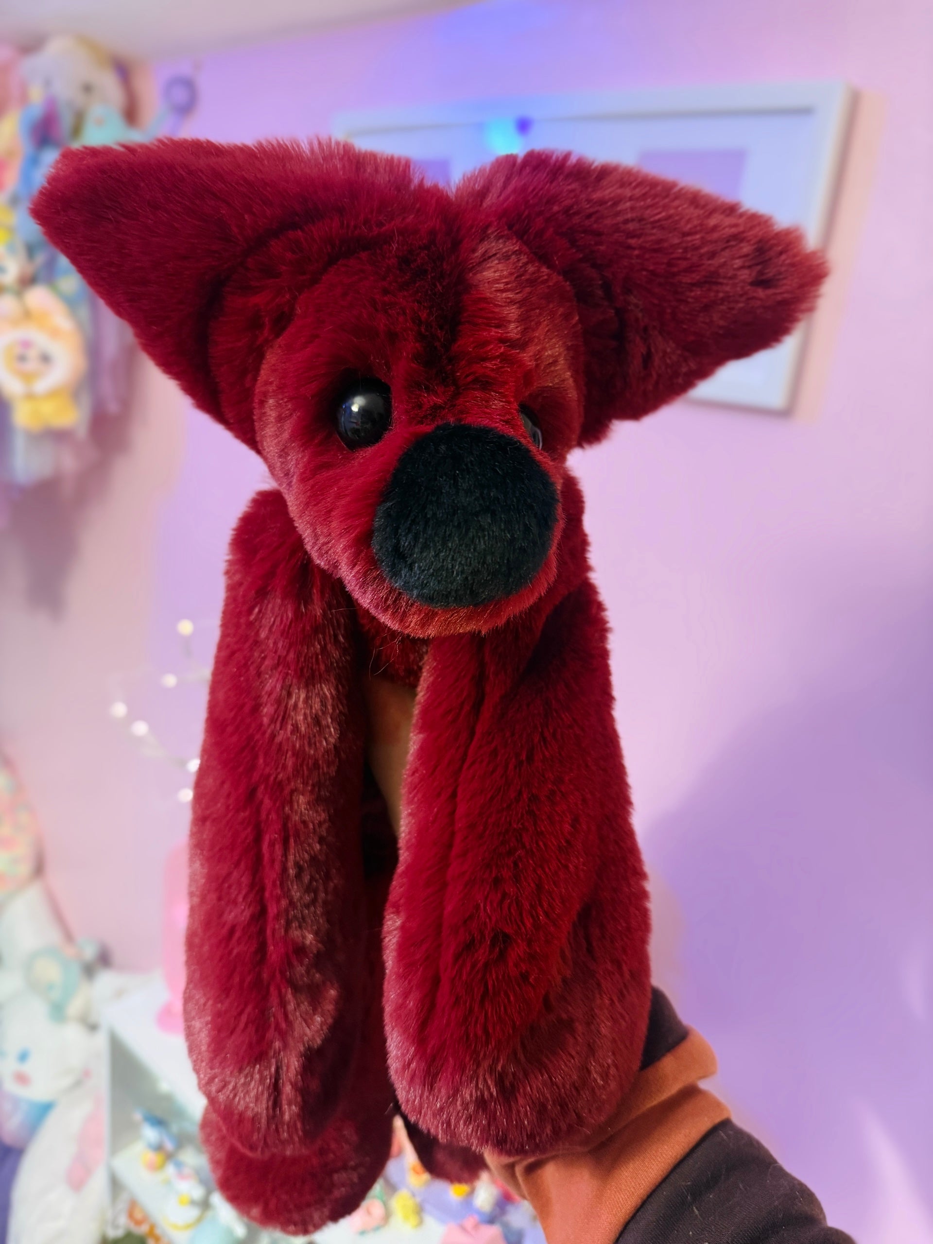 XL BERRY FOX - Handmade Luxury Weighted Fox Doll