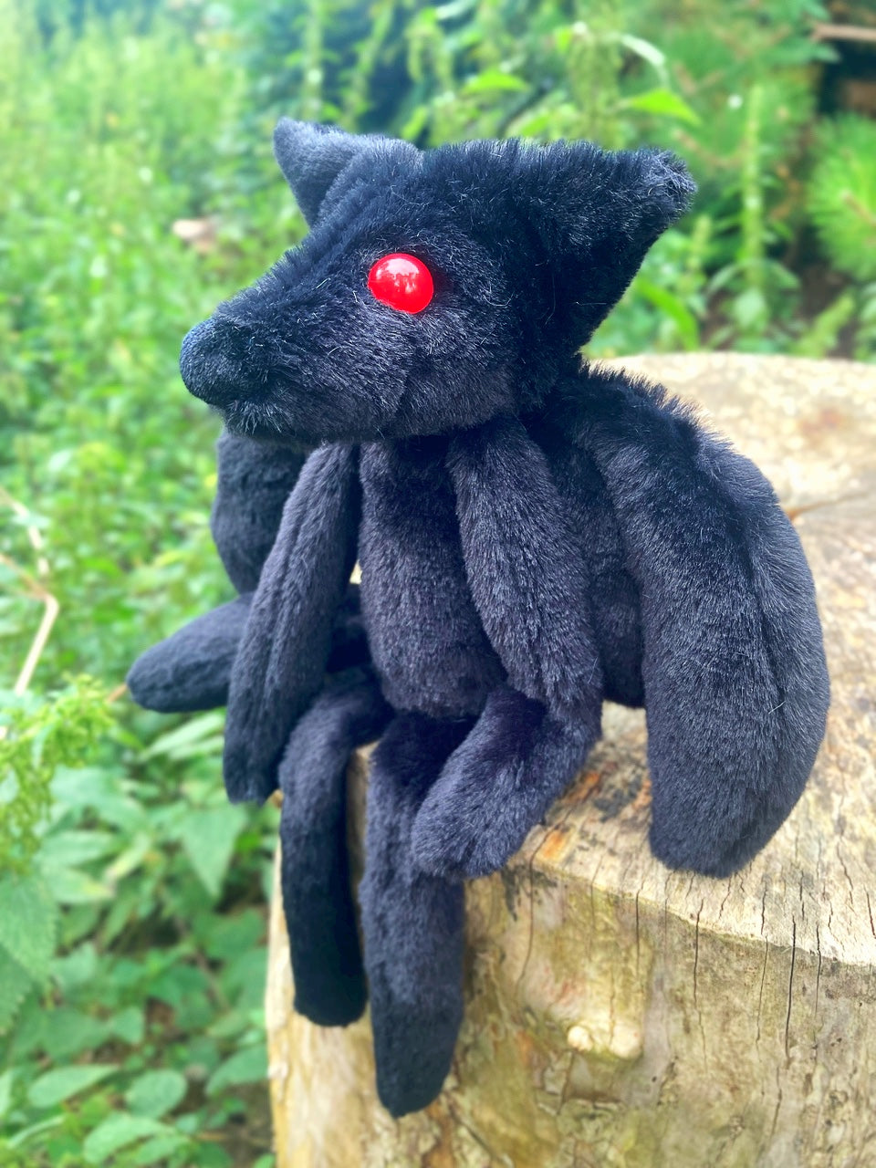 MOTHFOX (B) - Mothman Inspired Handmade Luxury Weighted Plush Doll