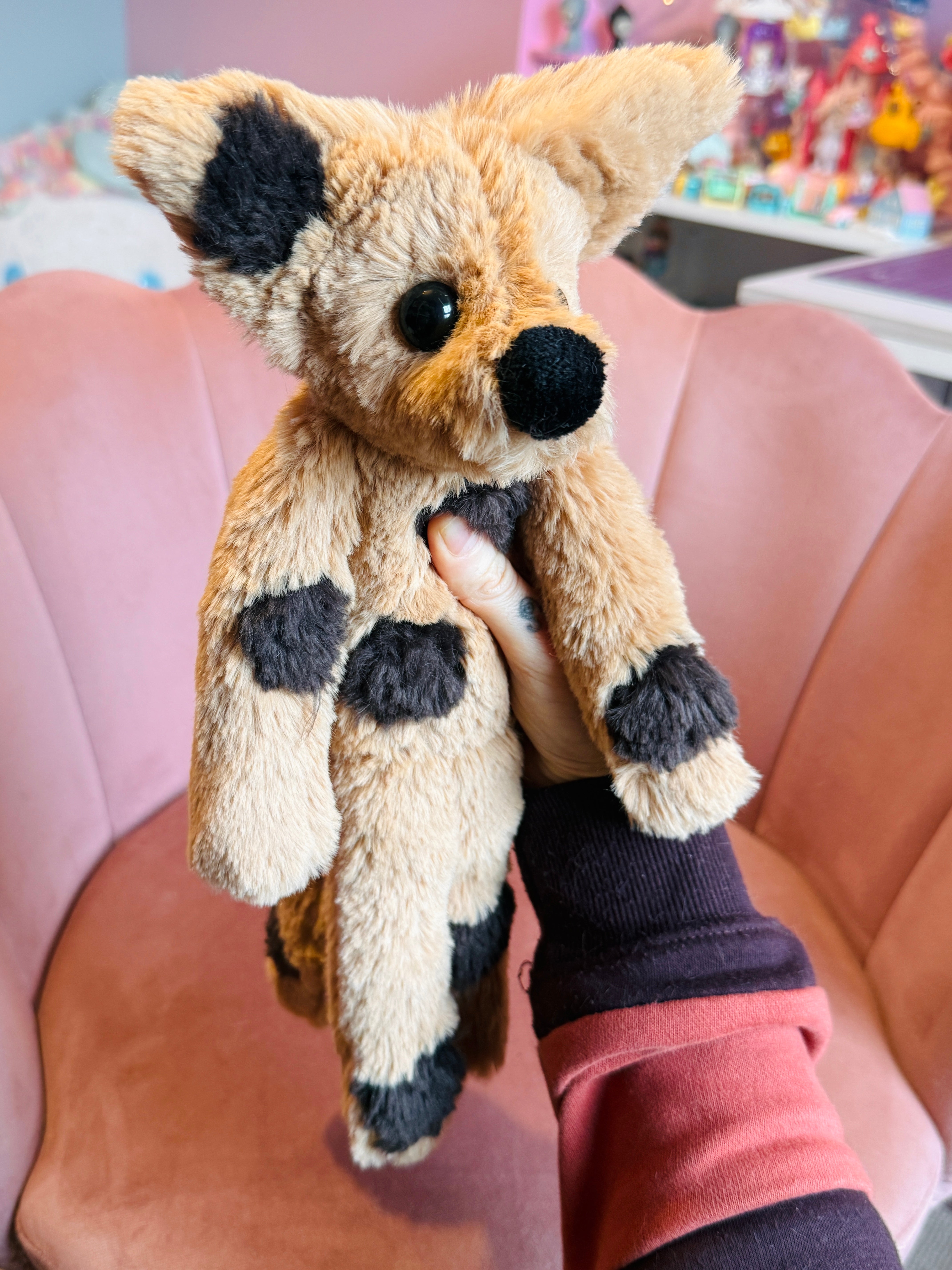 CHOC CHIP COOKIE FOX - Handmade Luxury Weighted Fox Doll