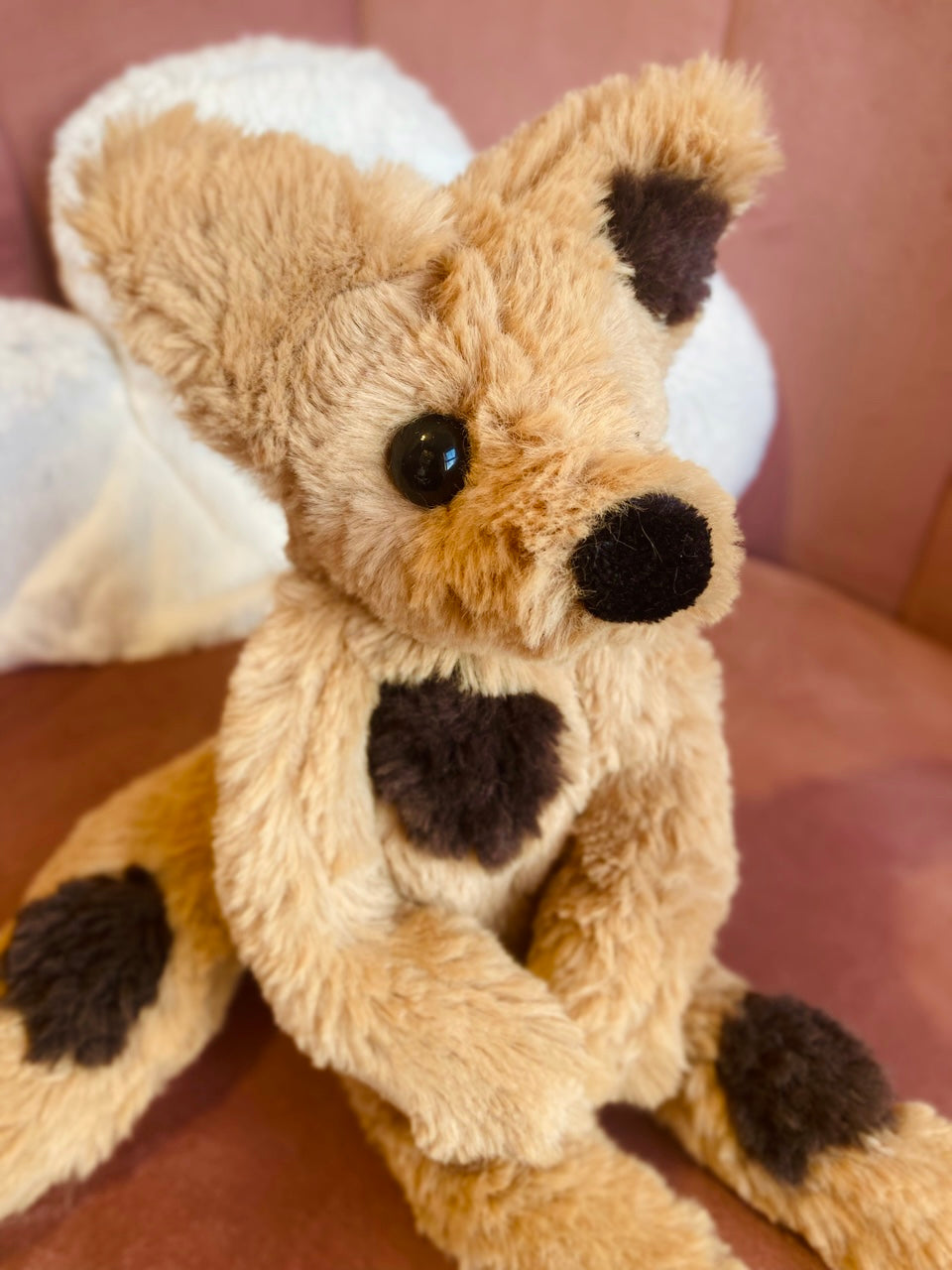 CHOC CHIP COOKIE FOX (B) - Handmade Luxury Weighted Fox Doll