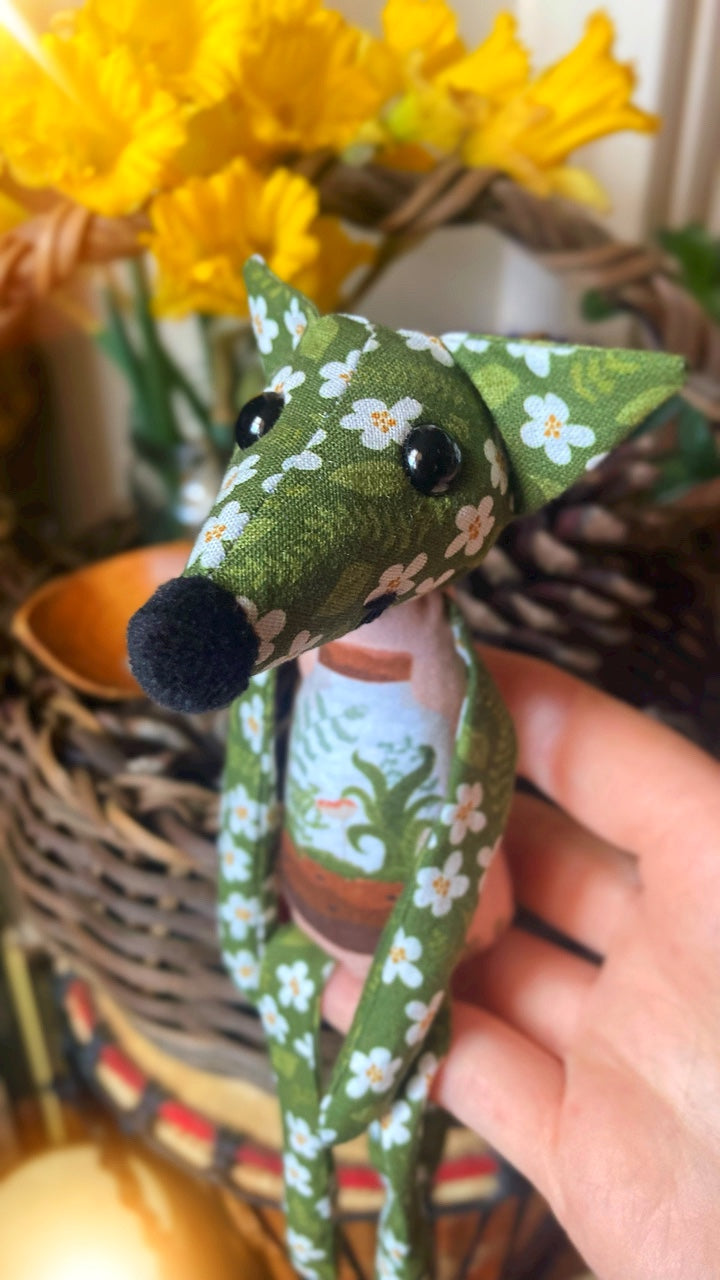 TERRARIUM FOX CUB - Handmade Weighted Cotton Fox Doll