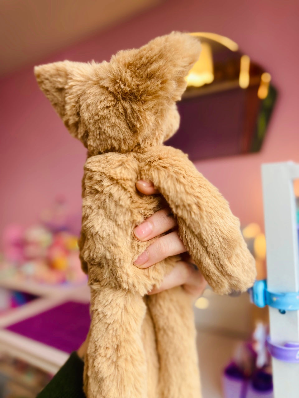 FUDGE FOX - Handmade Luxury Weighted Plush Fluffy Fox Doll