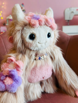 RESERVED LISTING- DO NOT BUY UNLESS YOU ARE THE INTENDED RECIPIENT. MEADOW TROLL - Handmade Luxury Weighted Pudgepuff Doll