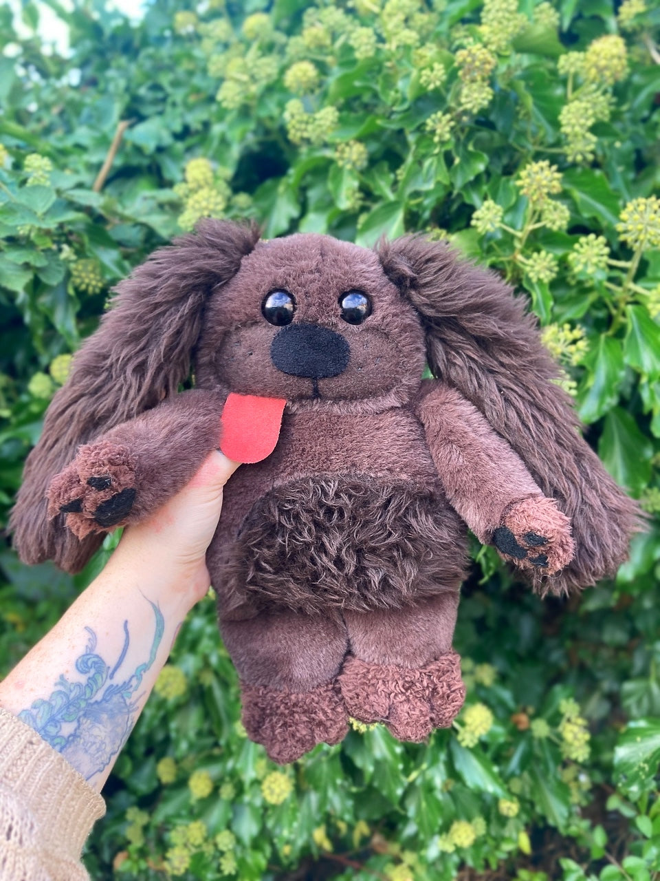 🎃Pumpkin the Puppy🎃- OOAK Handmade Weighted Plush Puppy Comfort Creature