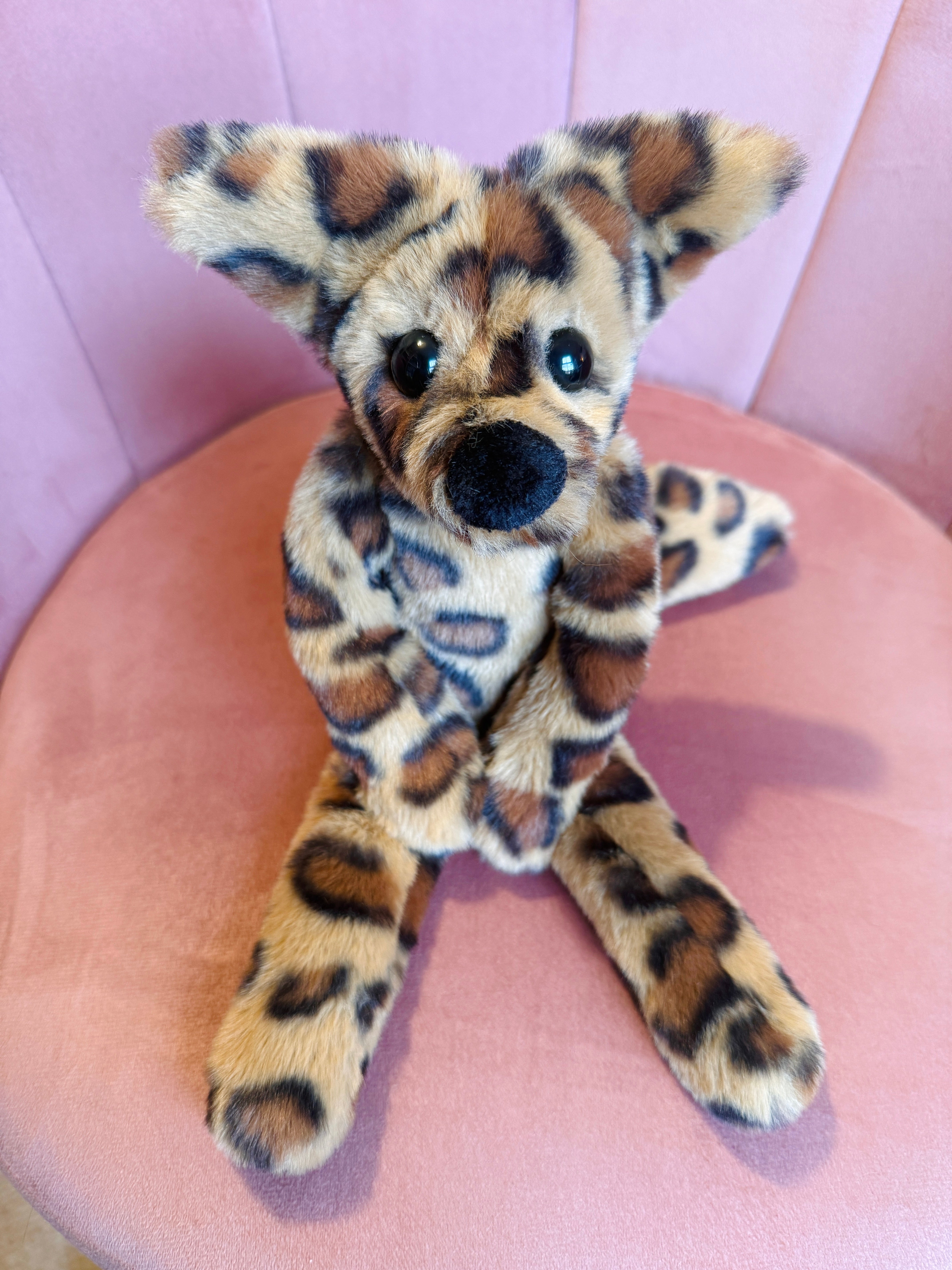 LEOPARD FOX - Handmade Luxury Weighted Fox Doll