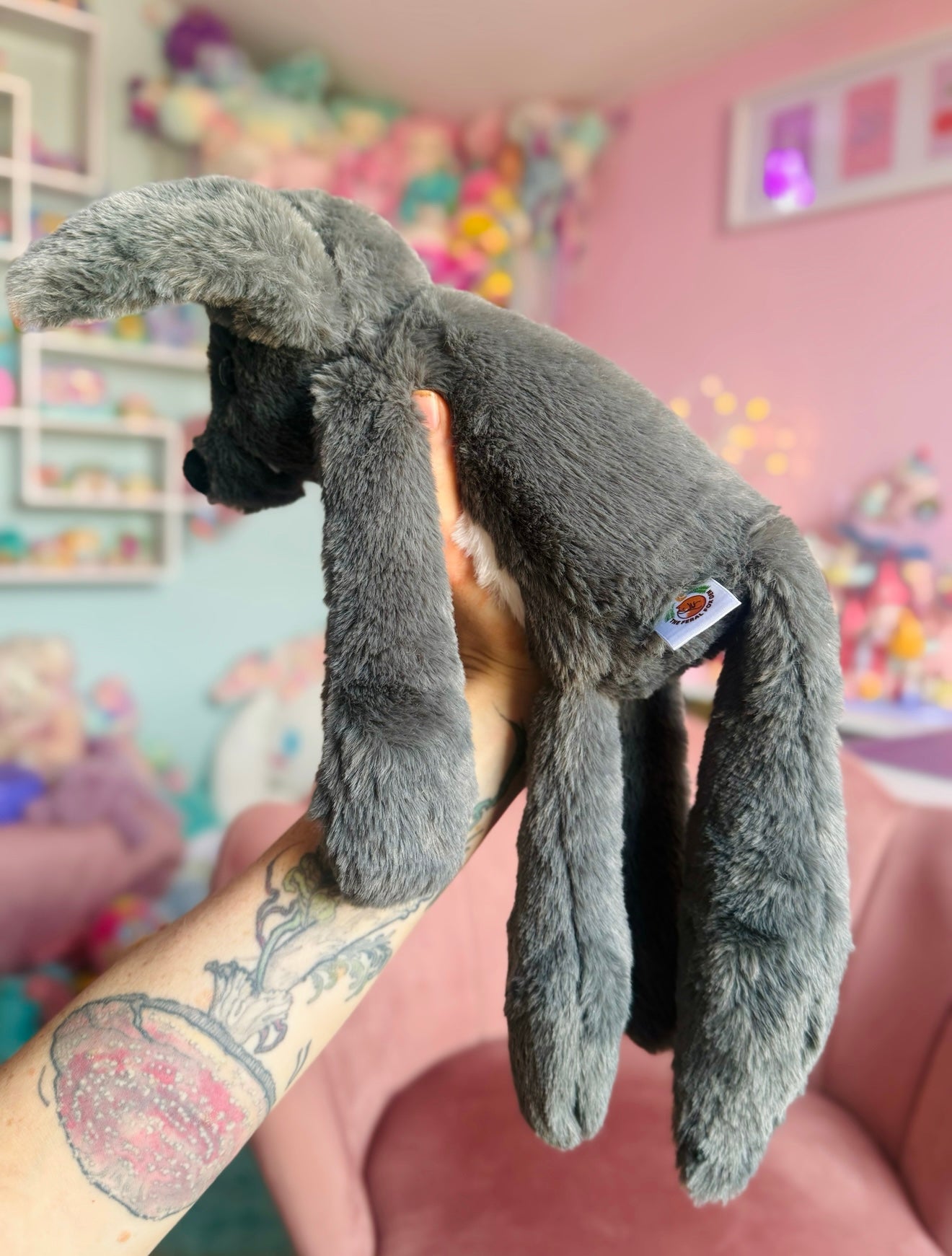 BIG GREY🌙WOLF - Handmade Luxury Weighted Plush Fluffy Fox Doll