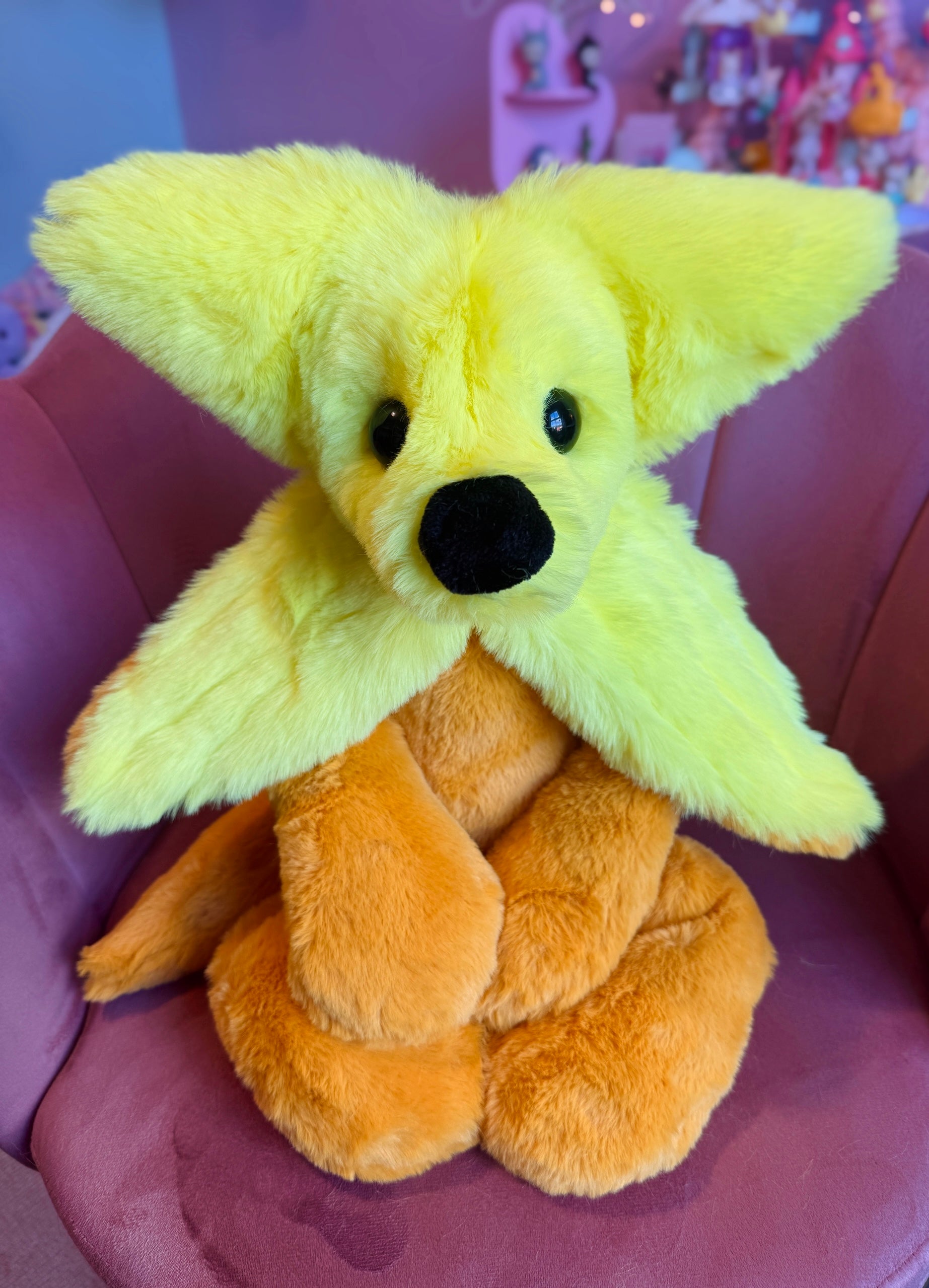 XL BANANA FOX - Handmade Luxury Weighted Fox Doll