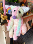 COTTON CANDY FLUFFY FOX CUB (E) - Handmade Weighted Plush Fox Doll
