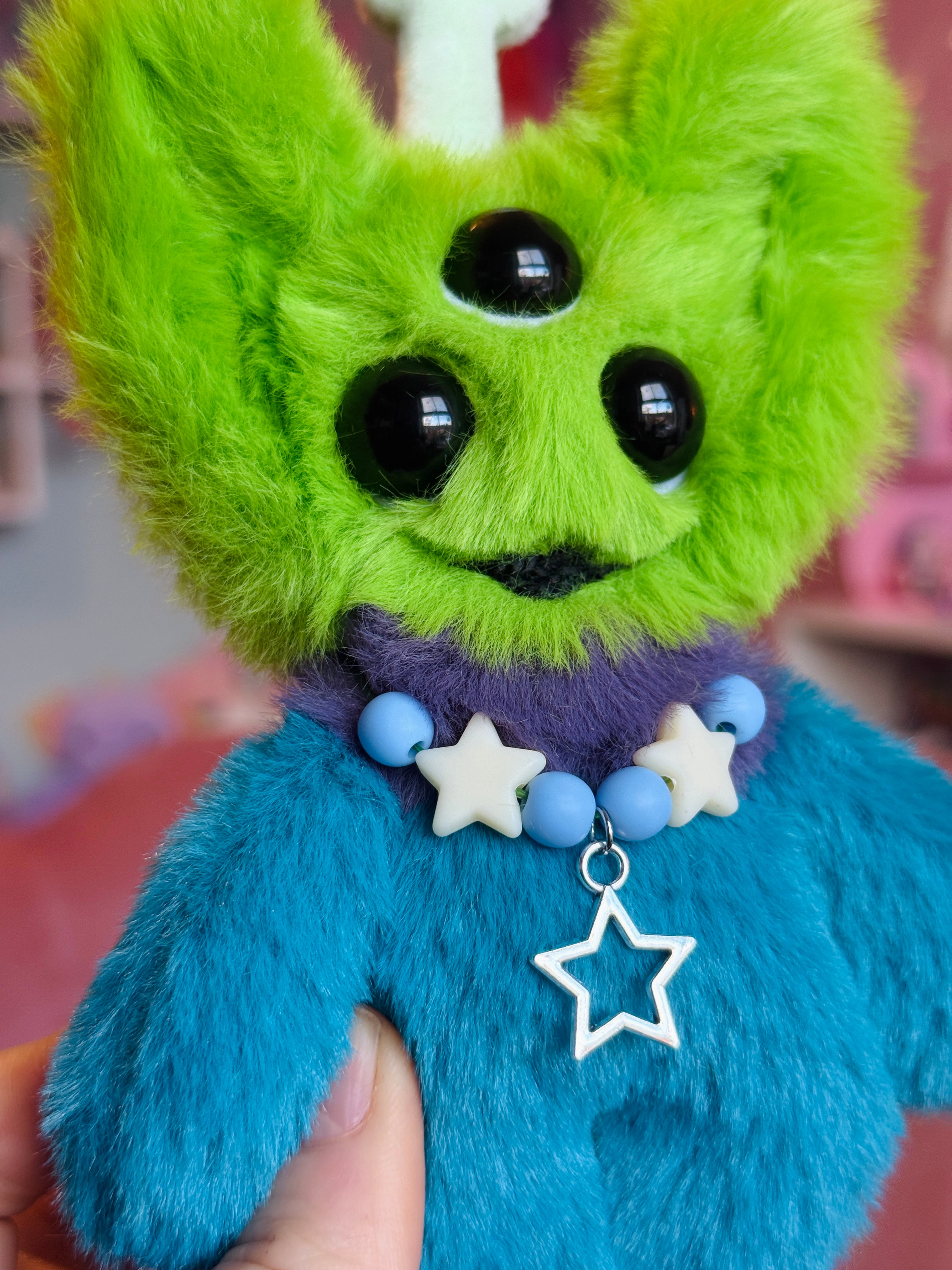 TOY STORY INSPIRED ALIEN PALMPUFF - Handmade Mini Luxury Weighted Doll