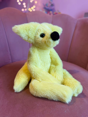 LEMON FOX - Handmade Luxury Weighted Fox Doll