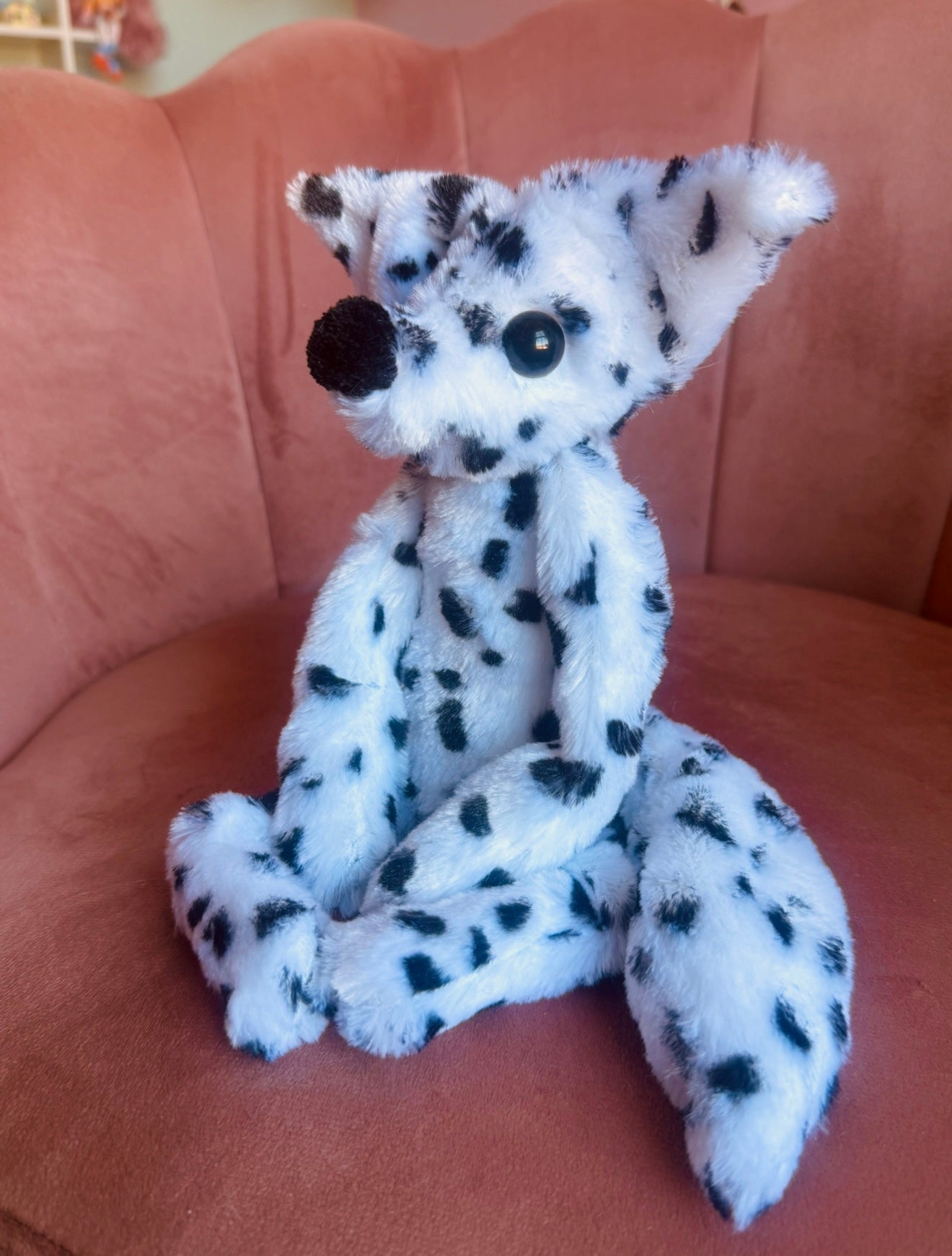 RESERVED -  FOX - Handmade Luxury Weighted Plush Fluffy Fox Doll