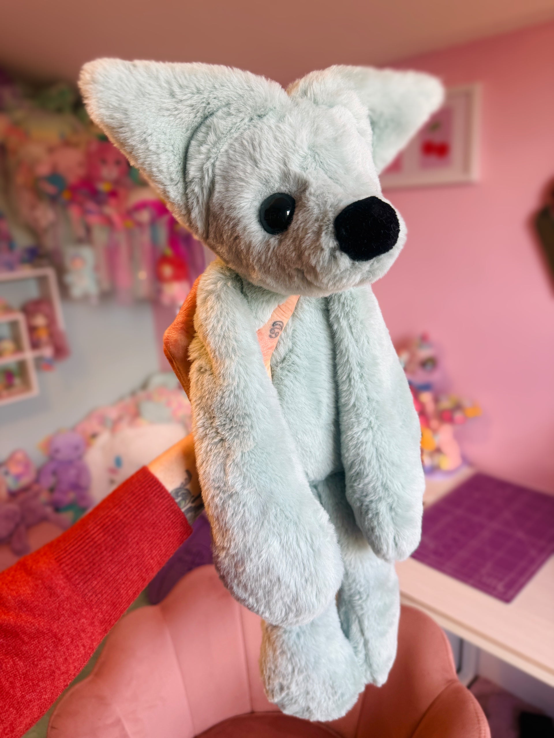 XL SEASPRAY FOX - Handmade Luxury Weighted Plush Doll