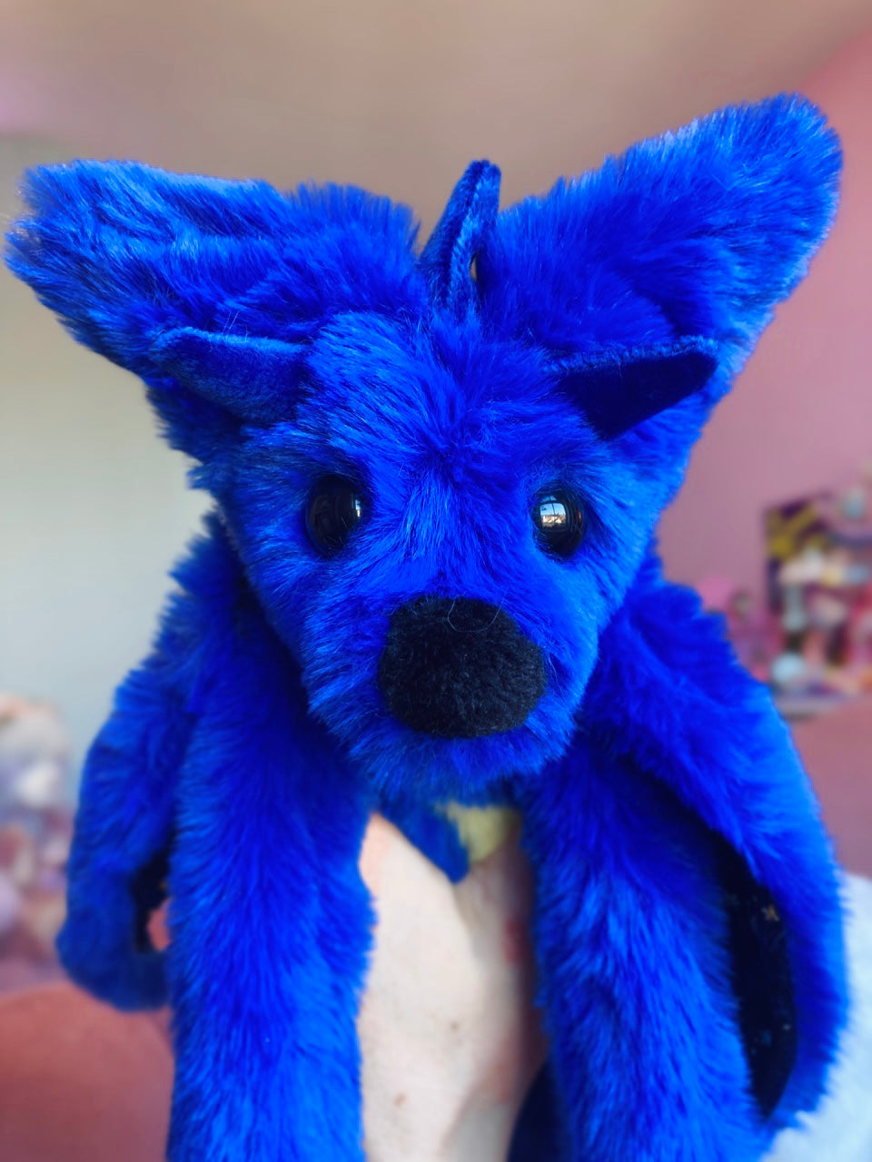 MIDNIGHT DRAGON FOX - Handmade Luxury Weighted Plush Fluffy Fox Doll