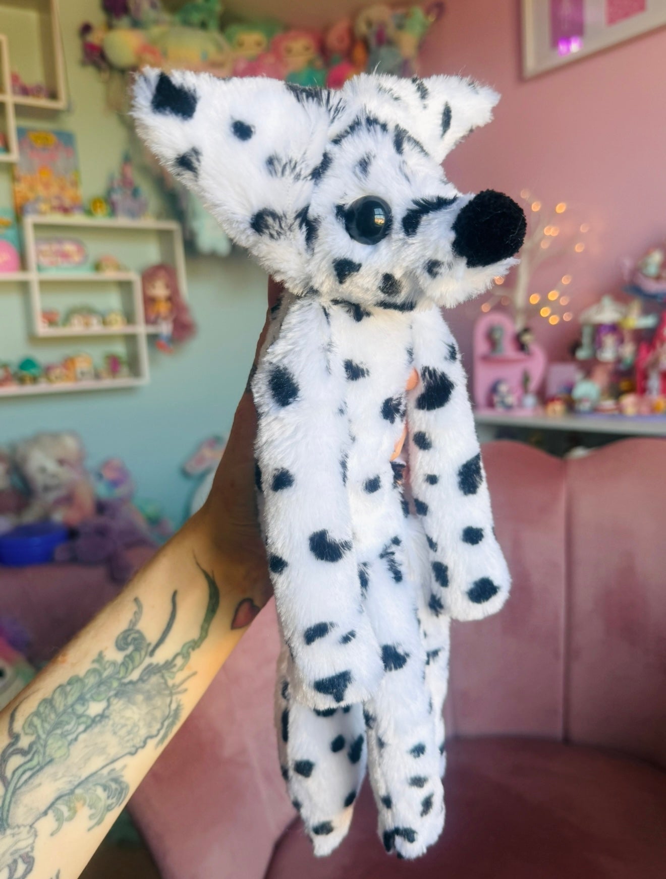 RESERVED -  FOX - Handmade Luxury Weighted Plush Fluffy Fox Doll