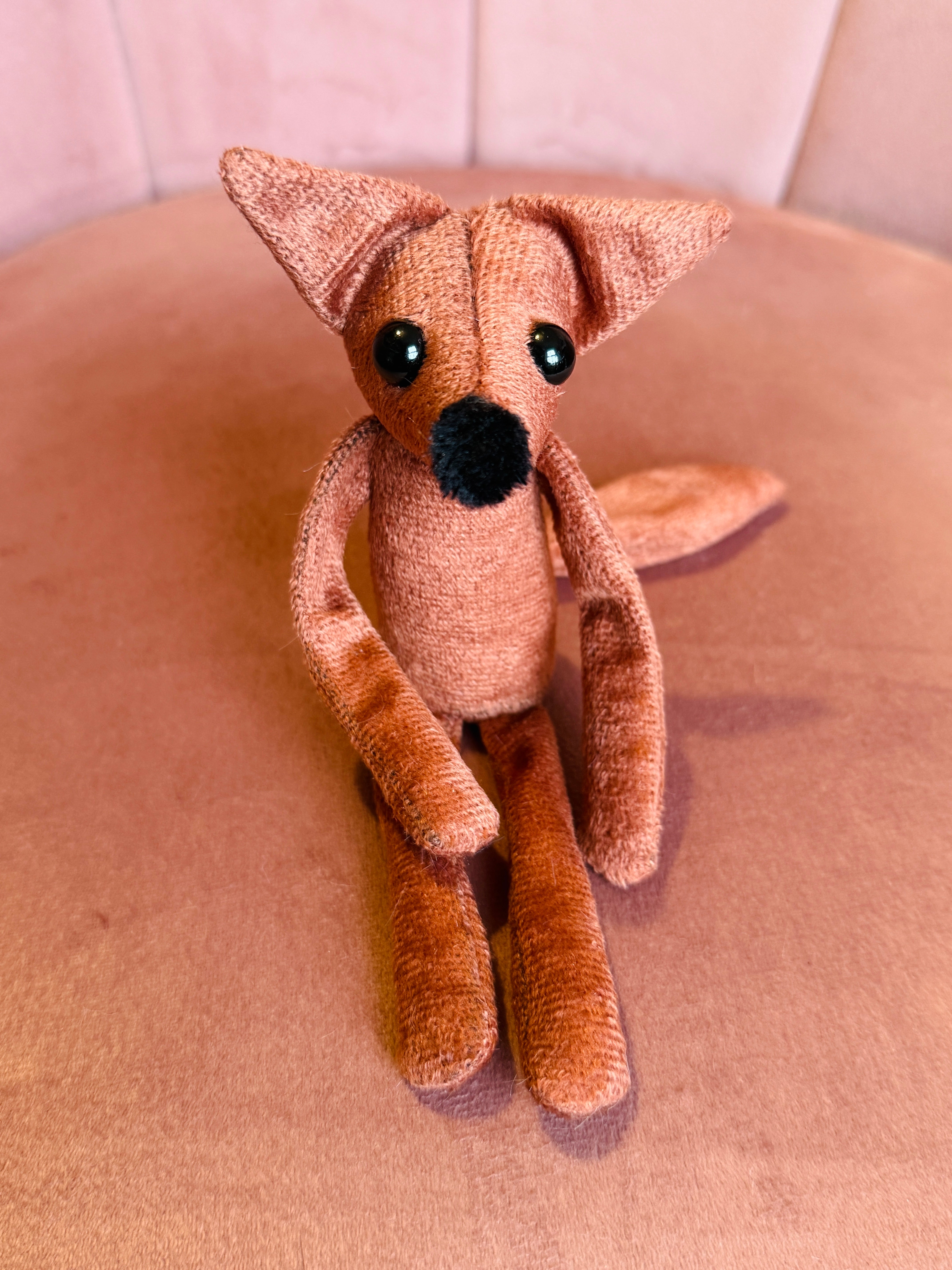 TINY MAPLE FOX (A) - Handmade Luxury Weighted Fox Doll