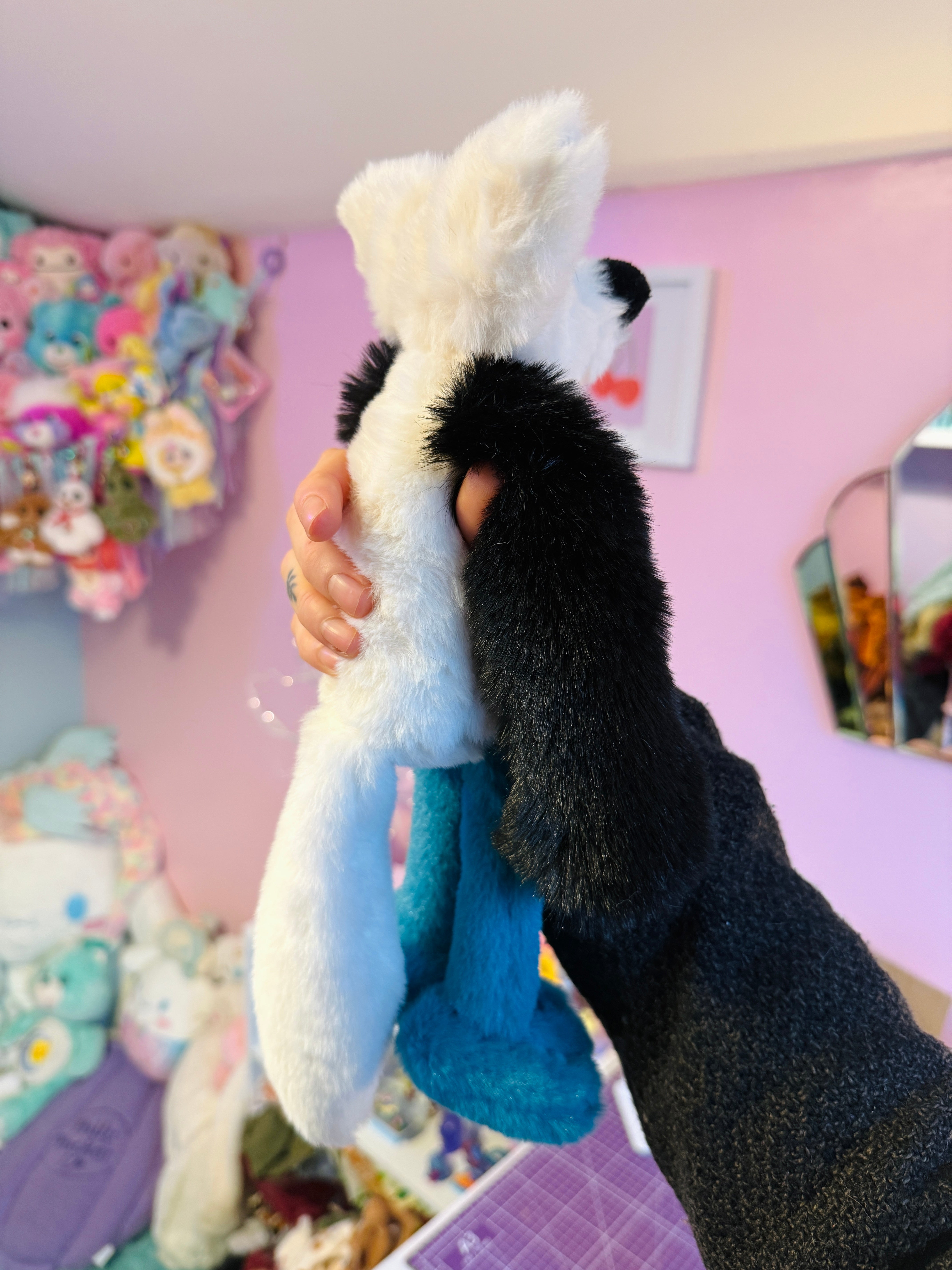 BLUE FOOTED BOOBY FOX - Handmade Luxury Weighted Fox Doll