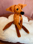 TINY RED FOX - Mini Handmade Luxury Weighted Fox Doll