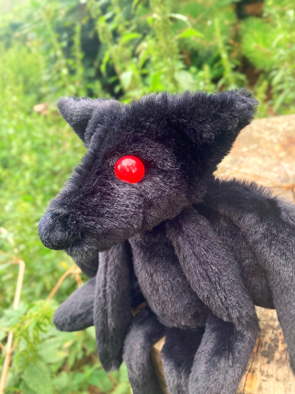 MOTHFOX (B) - Mothman Inspired Handmade Luxury Weighted Plush Doll