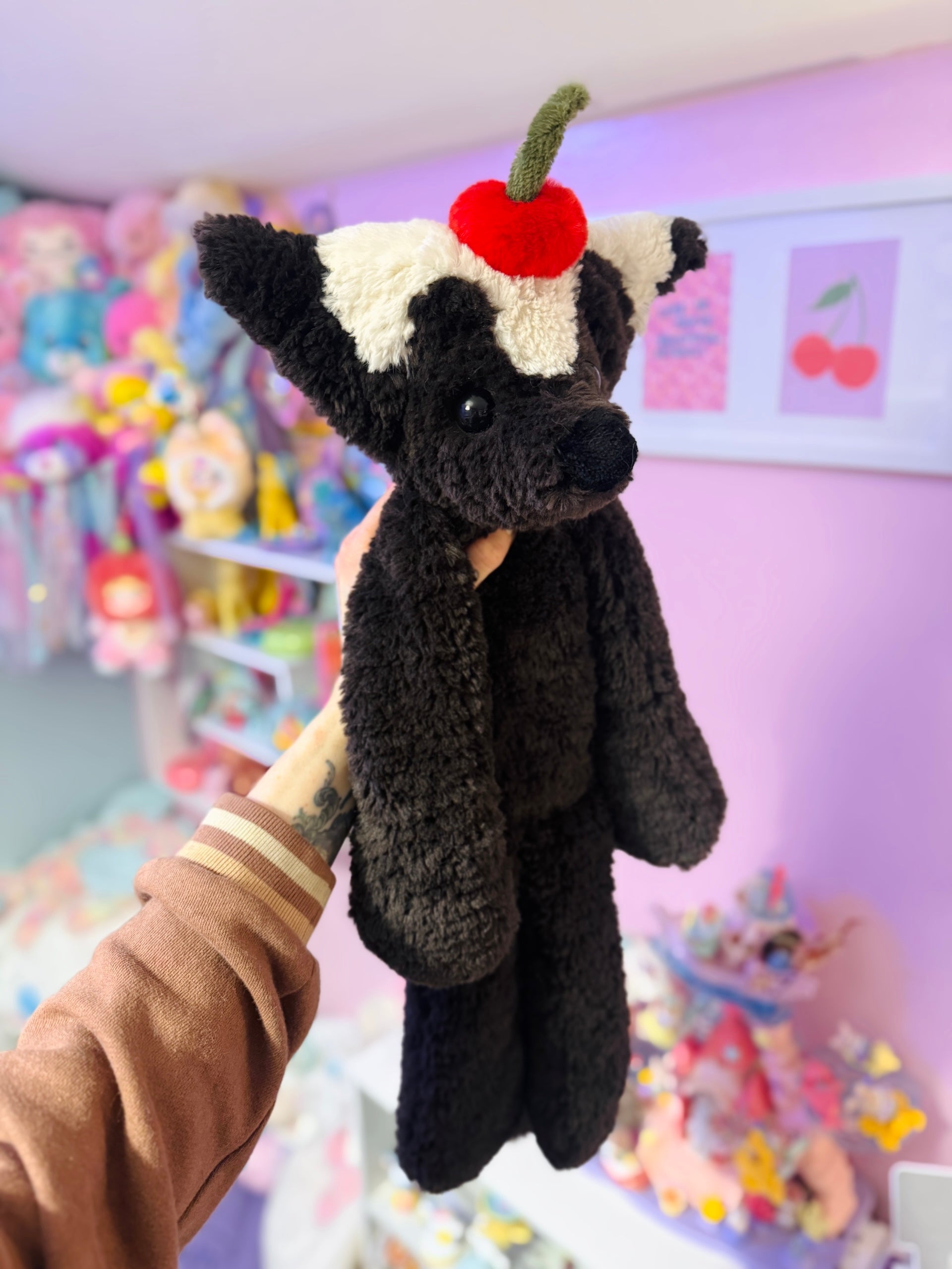 XL CHOCOLATE SUNDAE FOX - Handmade Luxury Weighted Plush Doll