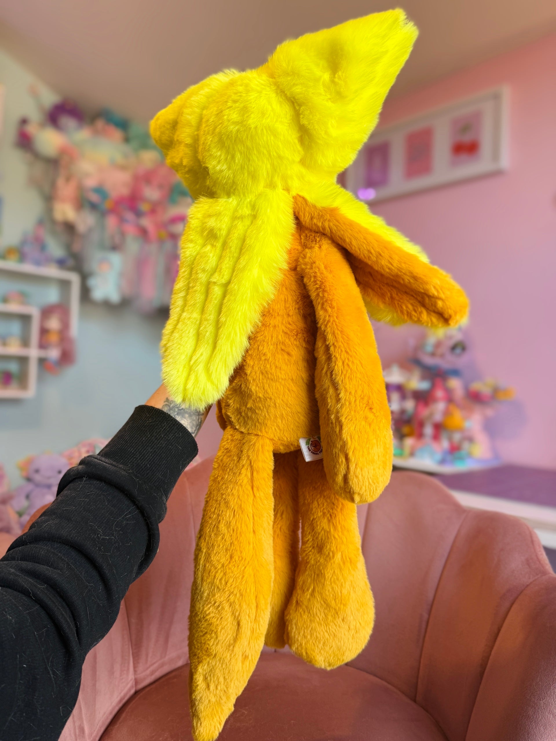 XL BANANA FOX - Handmade Luxury Weighted Fox Doll