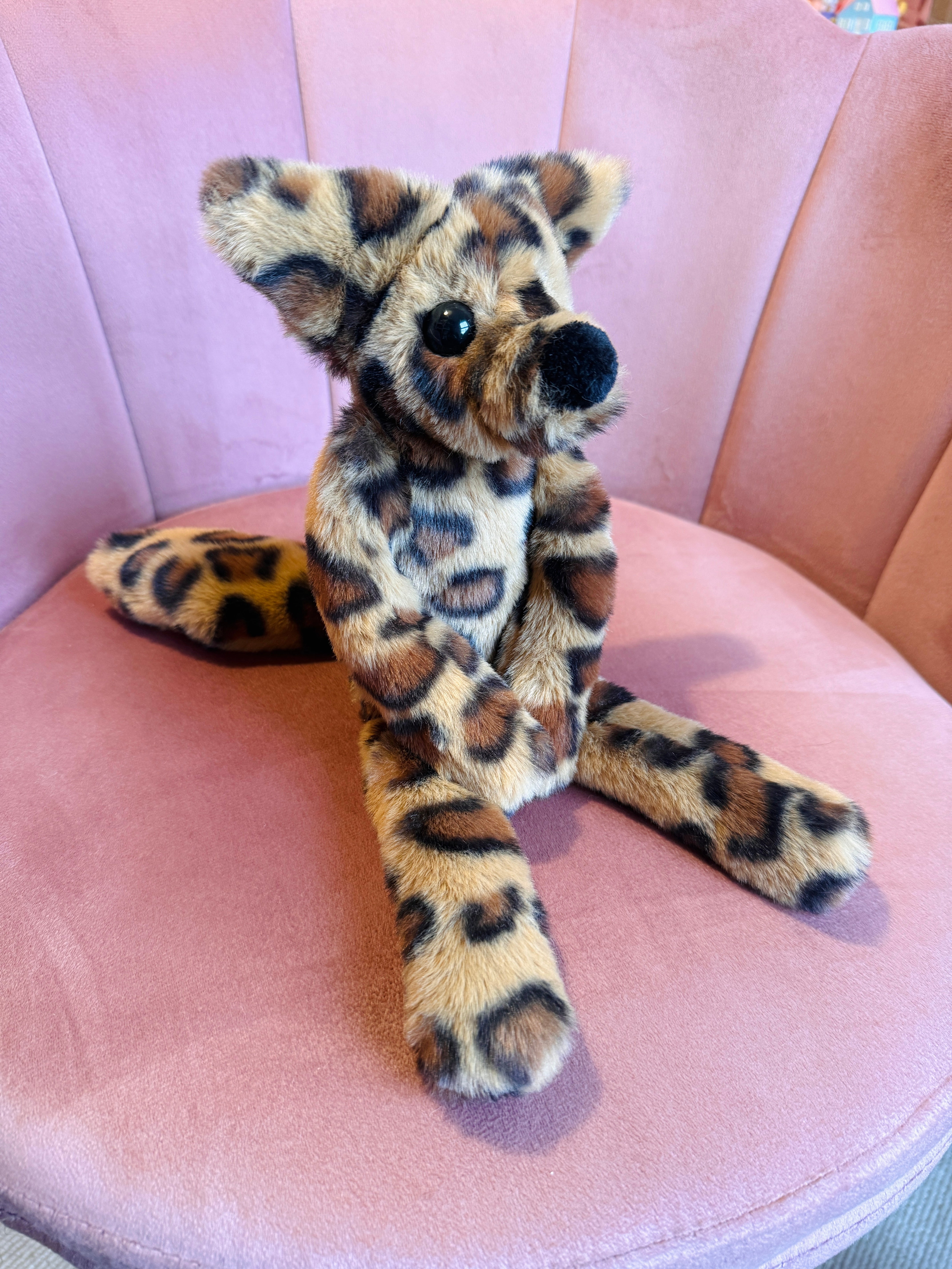 LEOPARD FOX - Handmade Luxury Weighted Fox Doll
