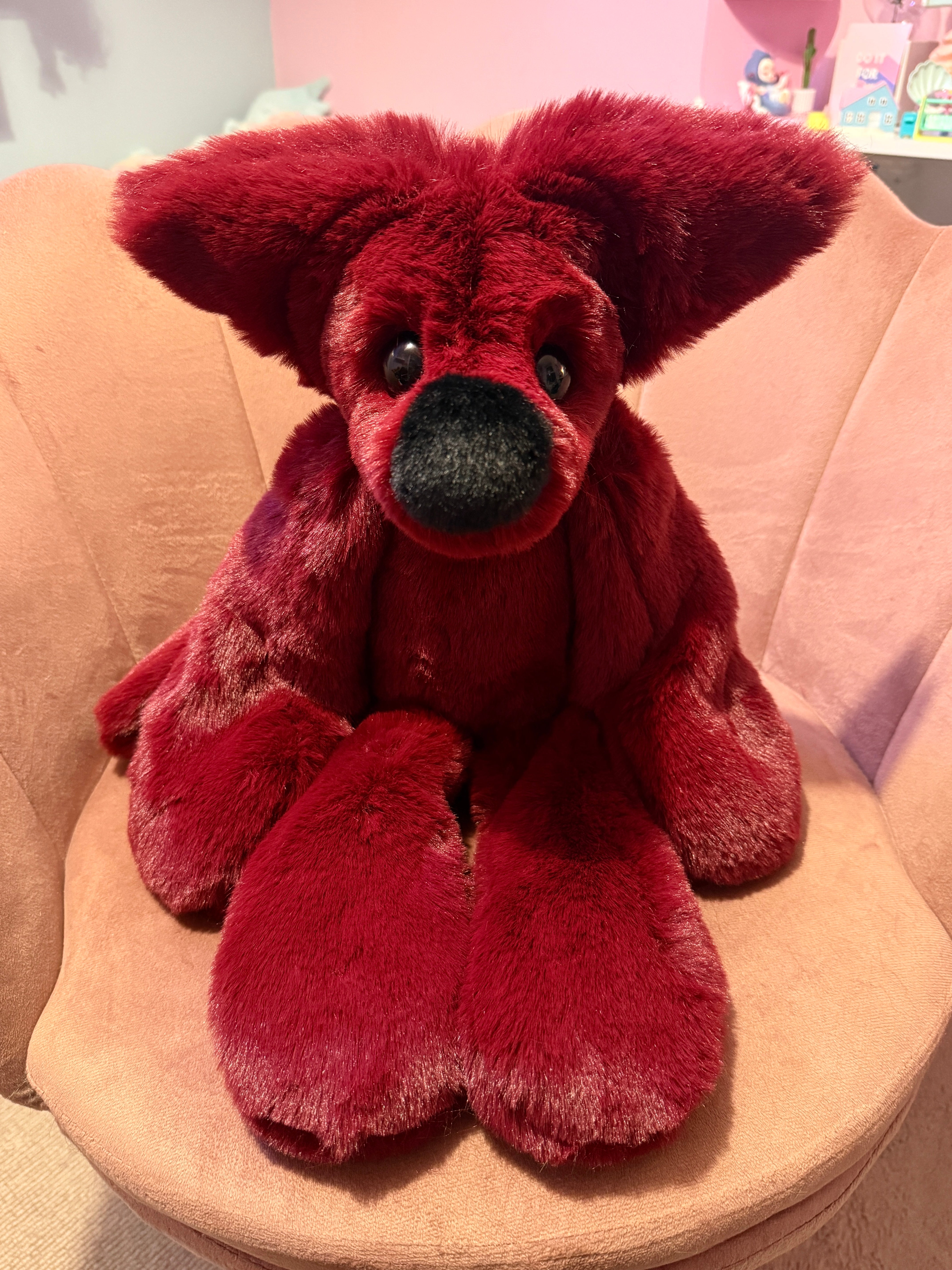 XL BERRY FOX - Handmade Luxury Weighted Fox Doll