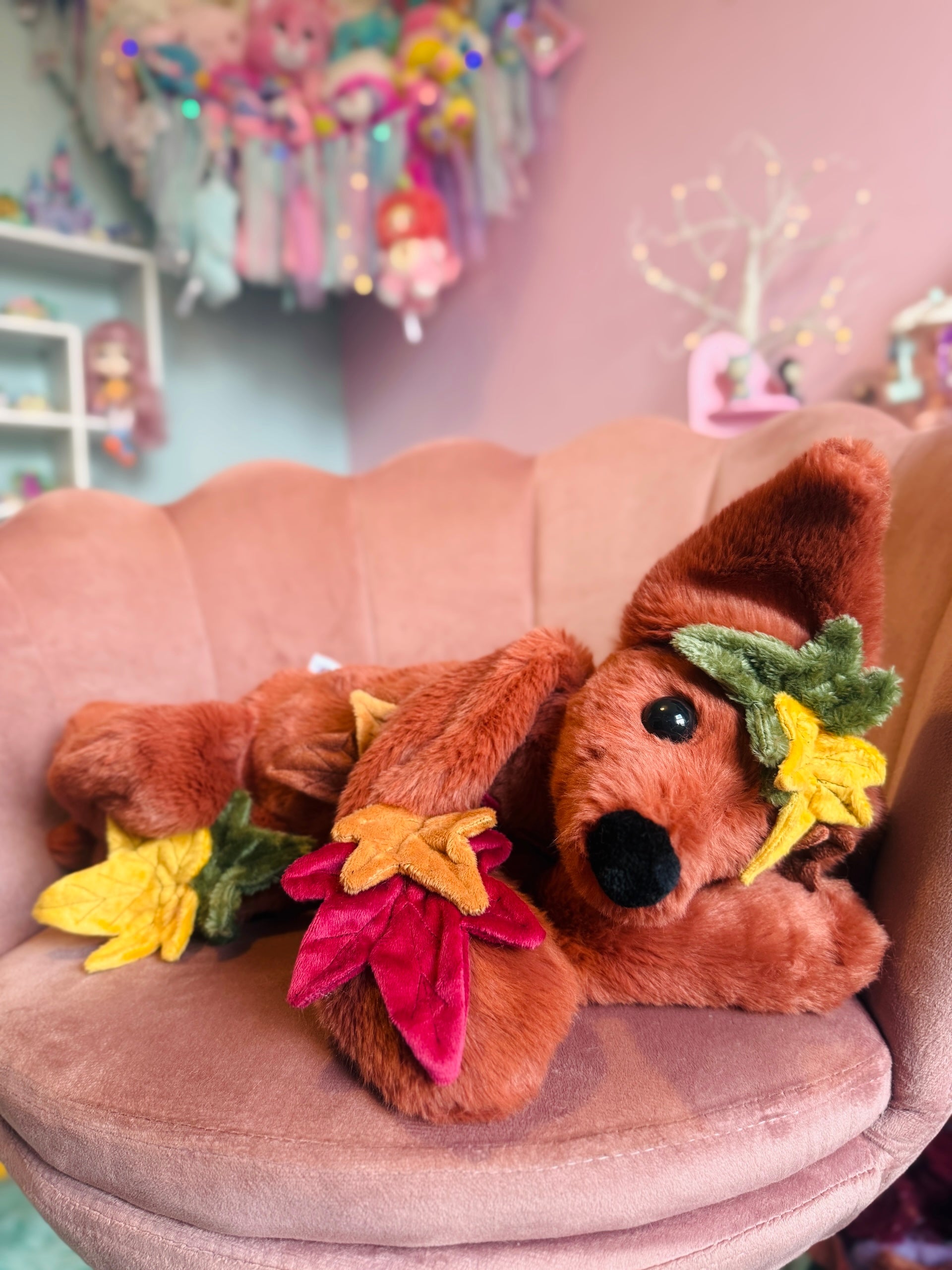 XL MAPLE FOX - Handmade Luxury Weighted Fox Doll