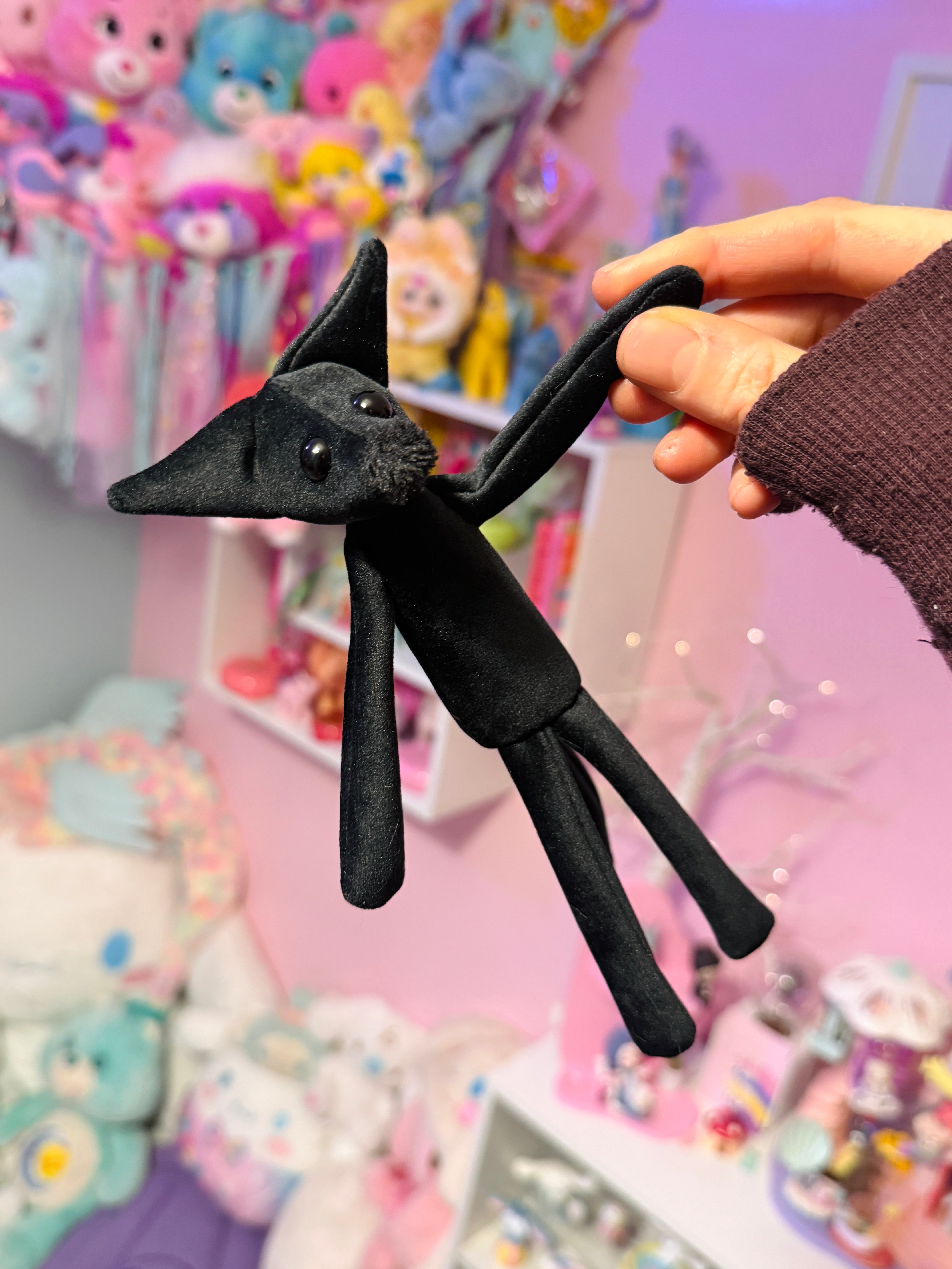 TINY ONYX FOX - Handmade Luxury Weighted Fox Doll