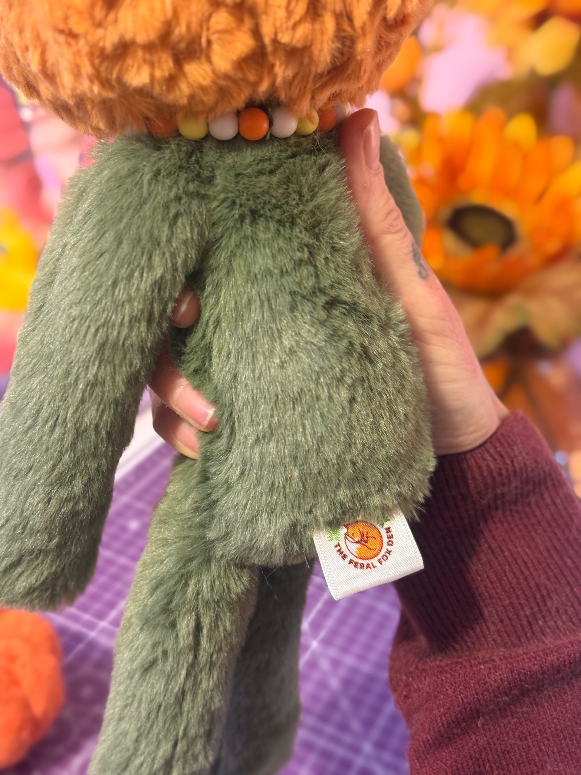 PUMPKIN PICKER FULL SIZE DOLL - Handmade Luxury Weighted Doll