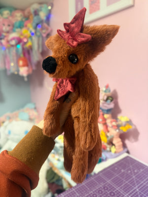 MAPLE FOX - Handmade Luxury Weighted Fox Doll
