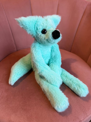 MINT FOX - Handmade Luxury Weighted Fox Doll