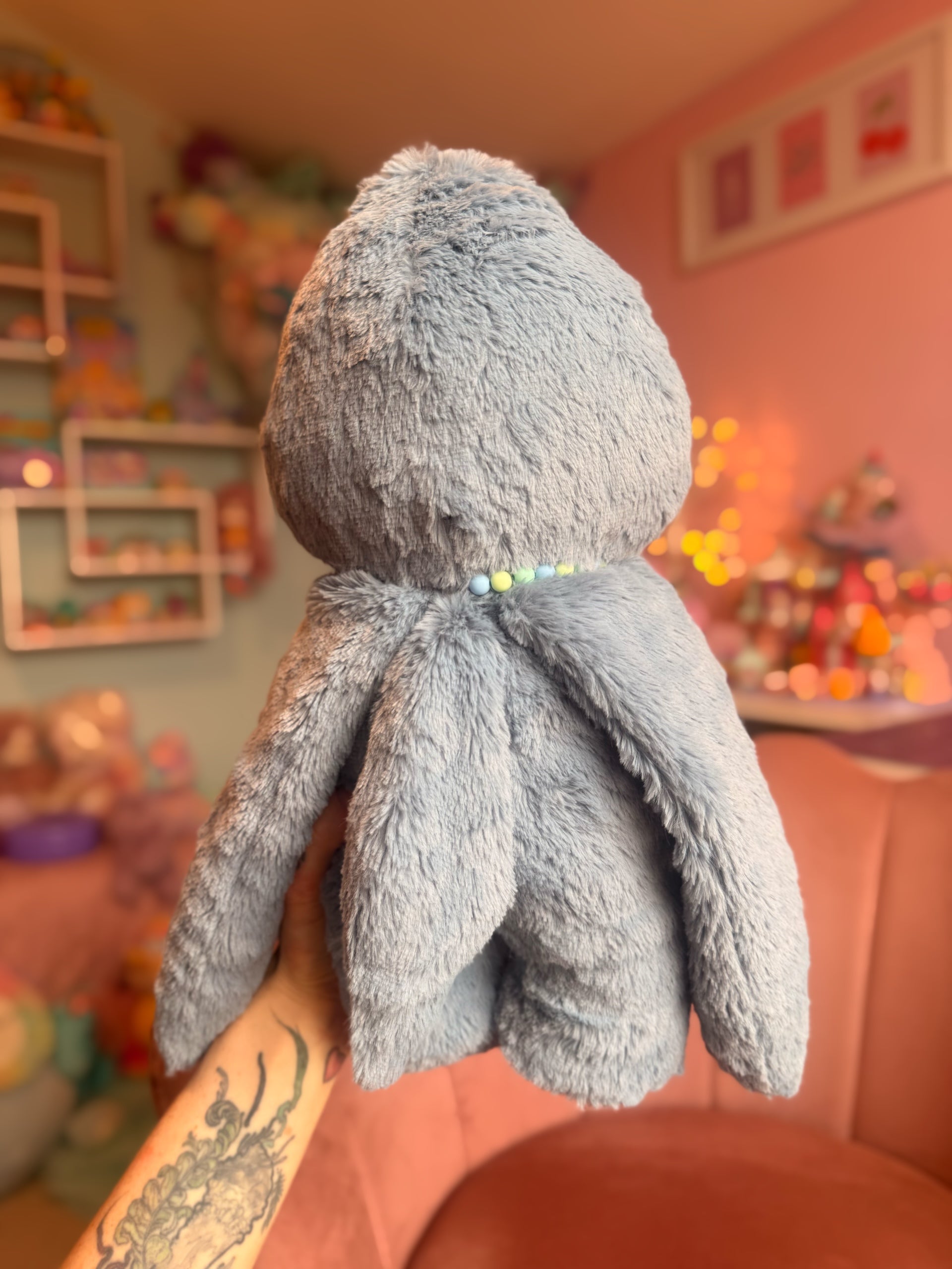 PUDDLECHOMP THE SHARK PUDGEPUFF - Handmade Weighted Pumpkin Doll